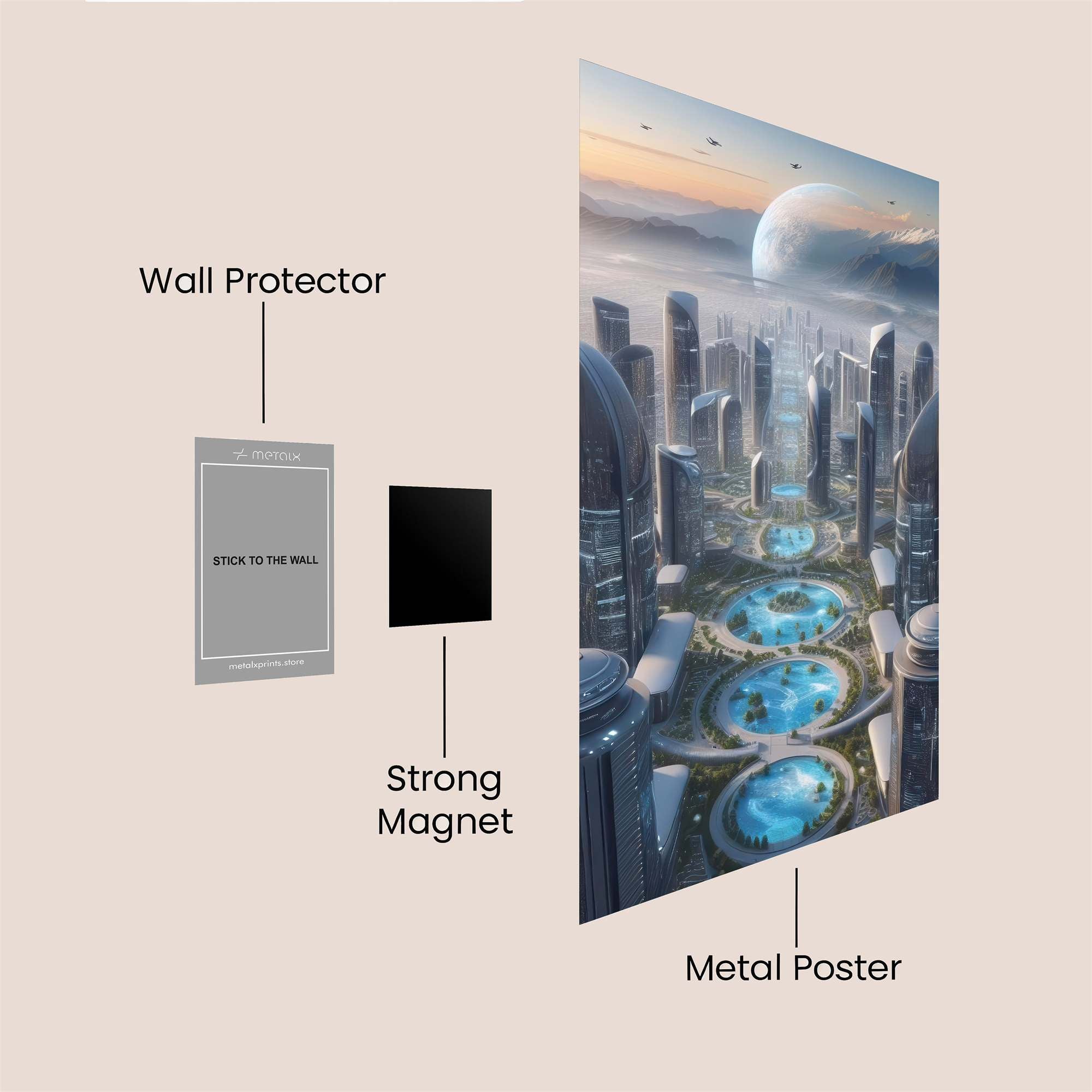 Elysium Serene Safe Wall Magnetic / M