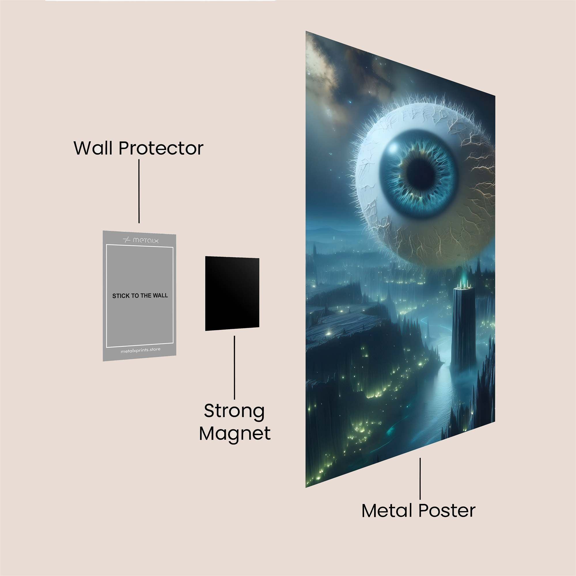 Oculus Mystica Safe Wall Magnetic / M