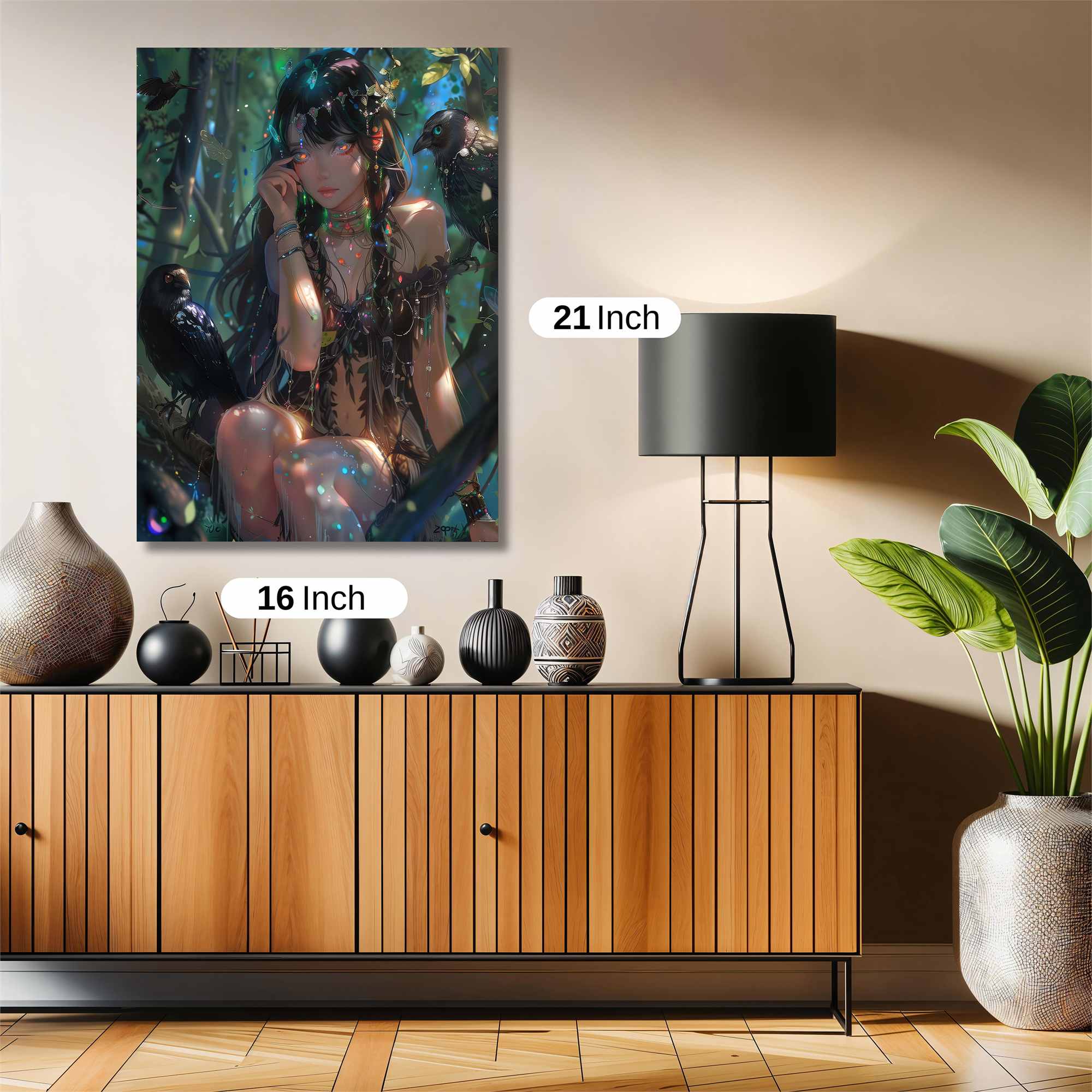 Raven Enchantress Safe Wall Magnetic / M