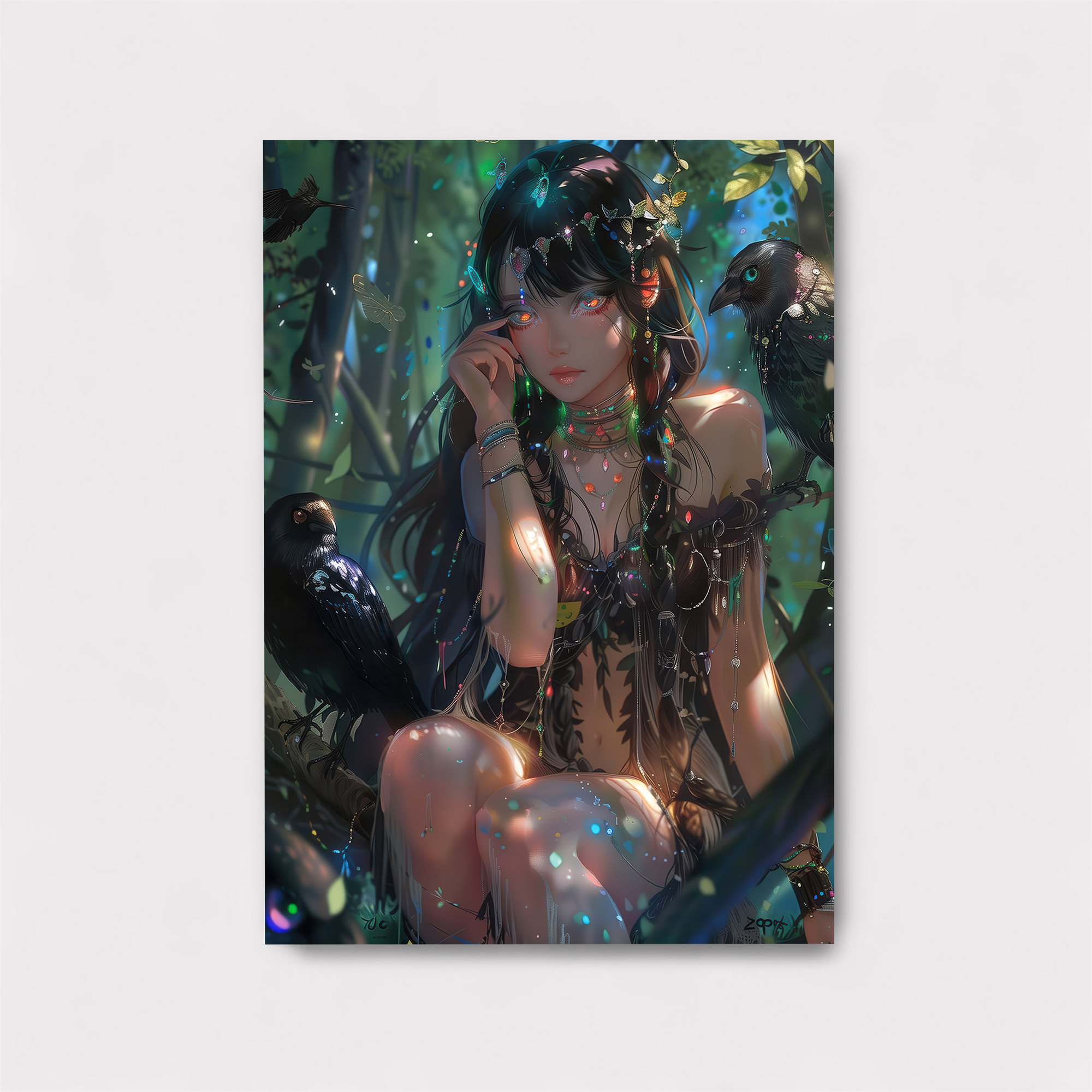 Raven Enchantress Safe Wall Magnetic / M