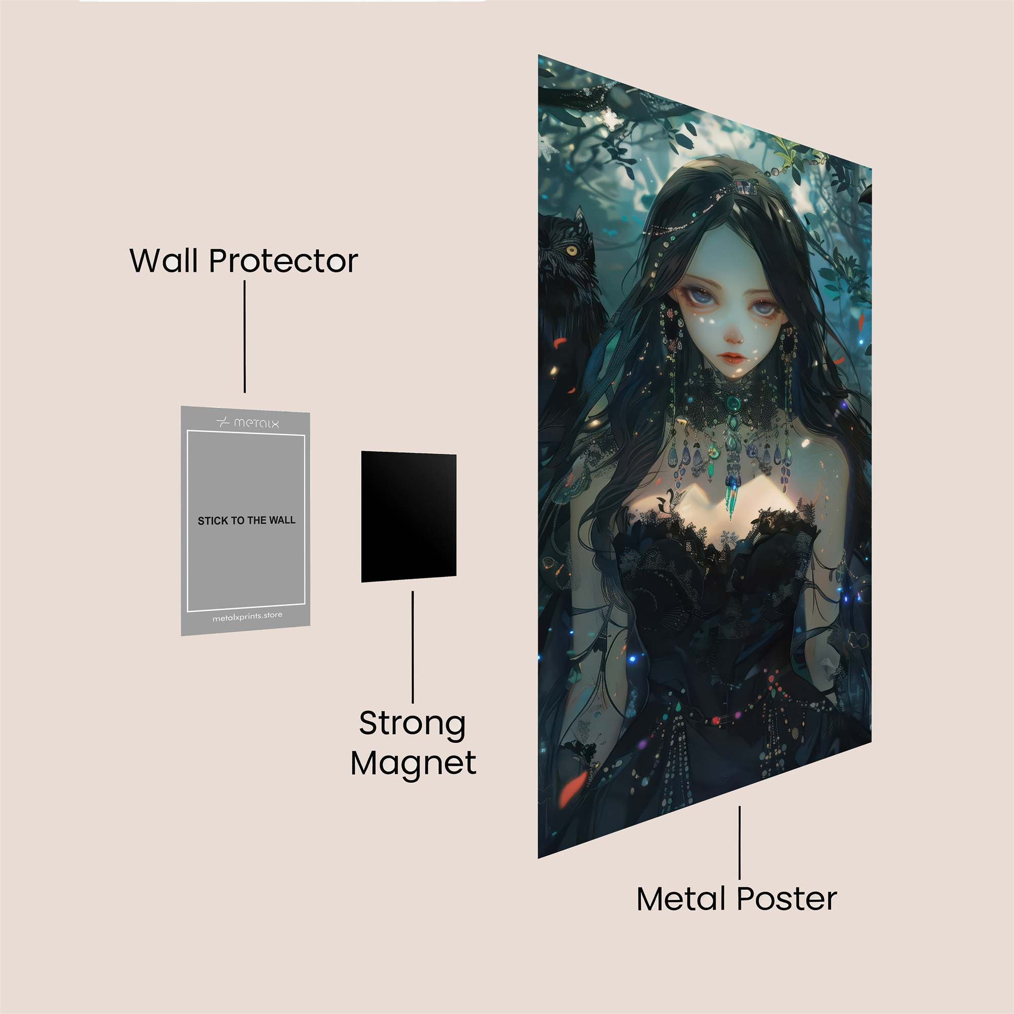 Raven Enigma Safe Wall Magnetic / M