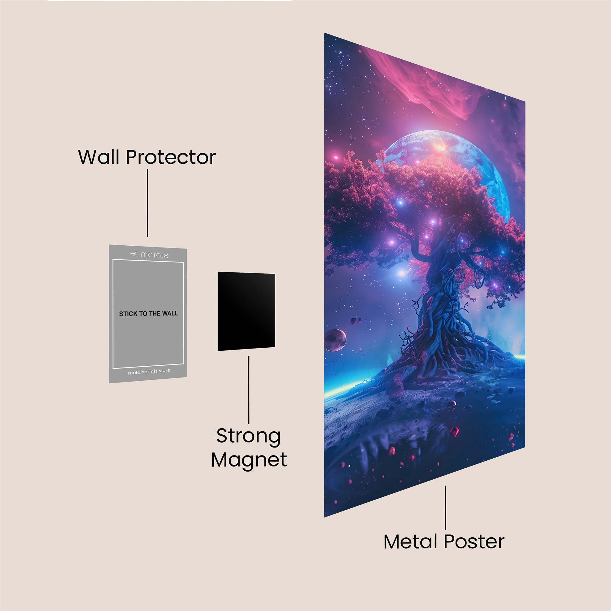 Cosmic Serenity Safe Wall Magnetic / M