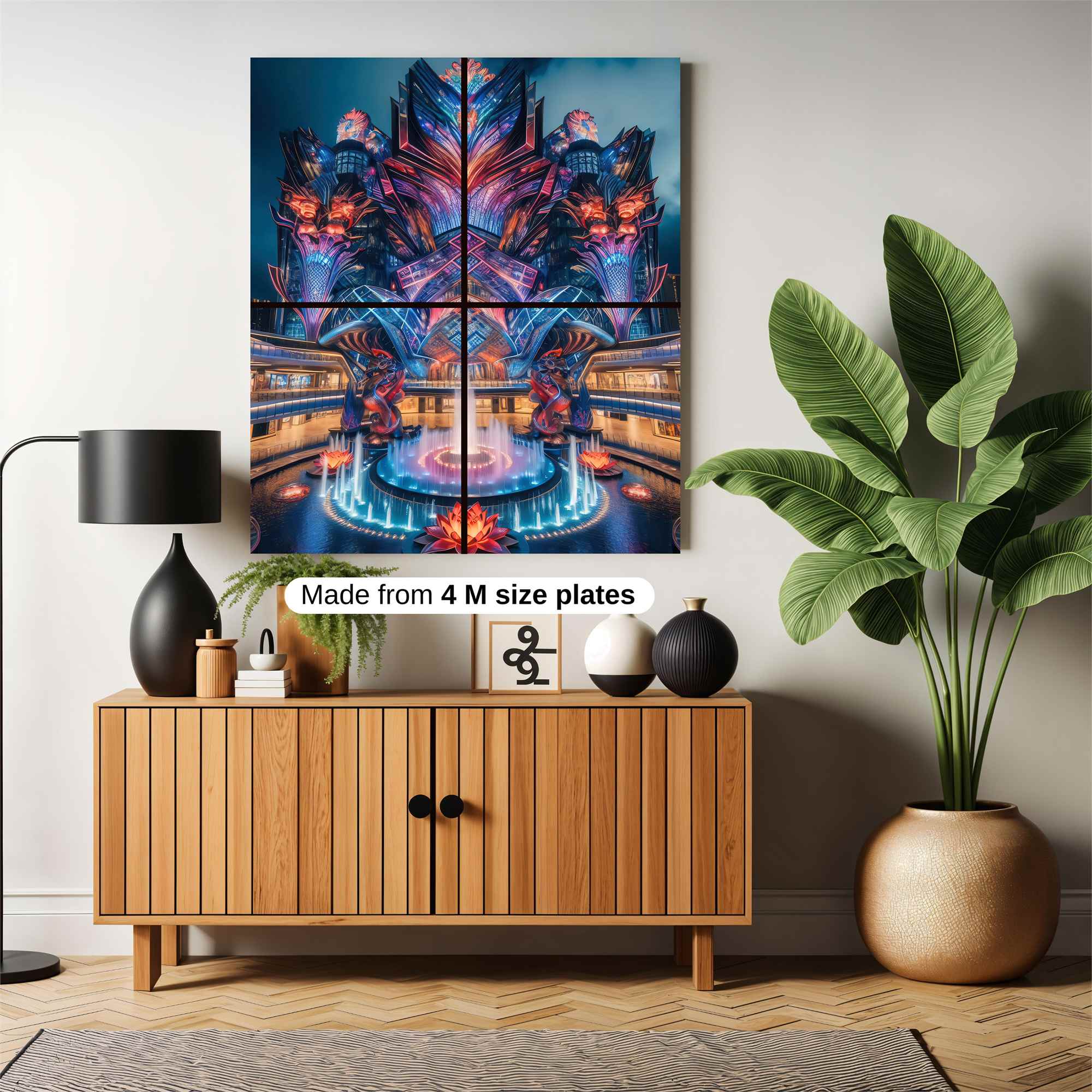 Neon Dreamscape Safe Wall Magnetic / M