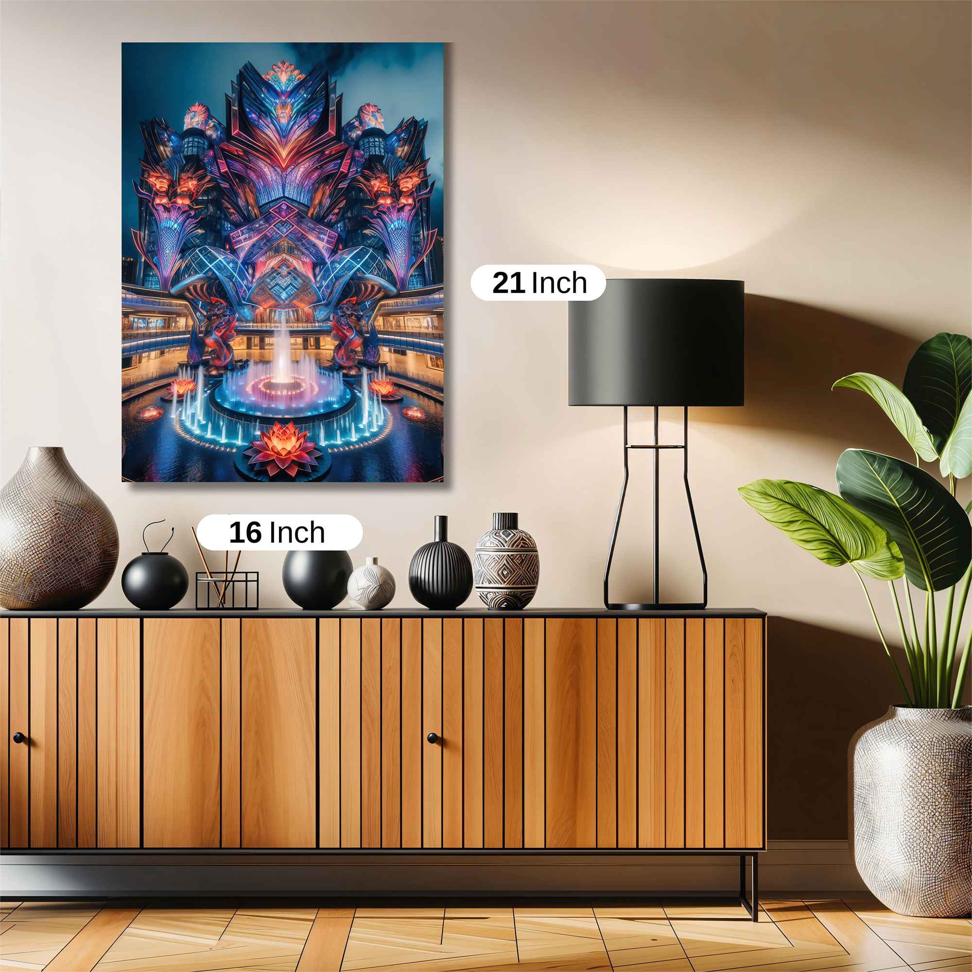 Neon Dreamscape Safe Wall Magnetic / M