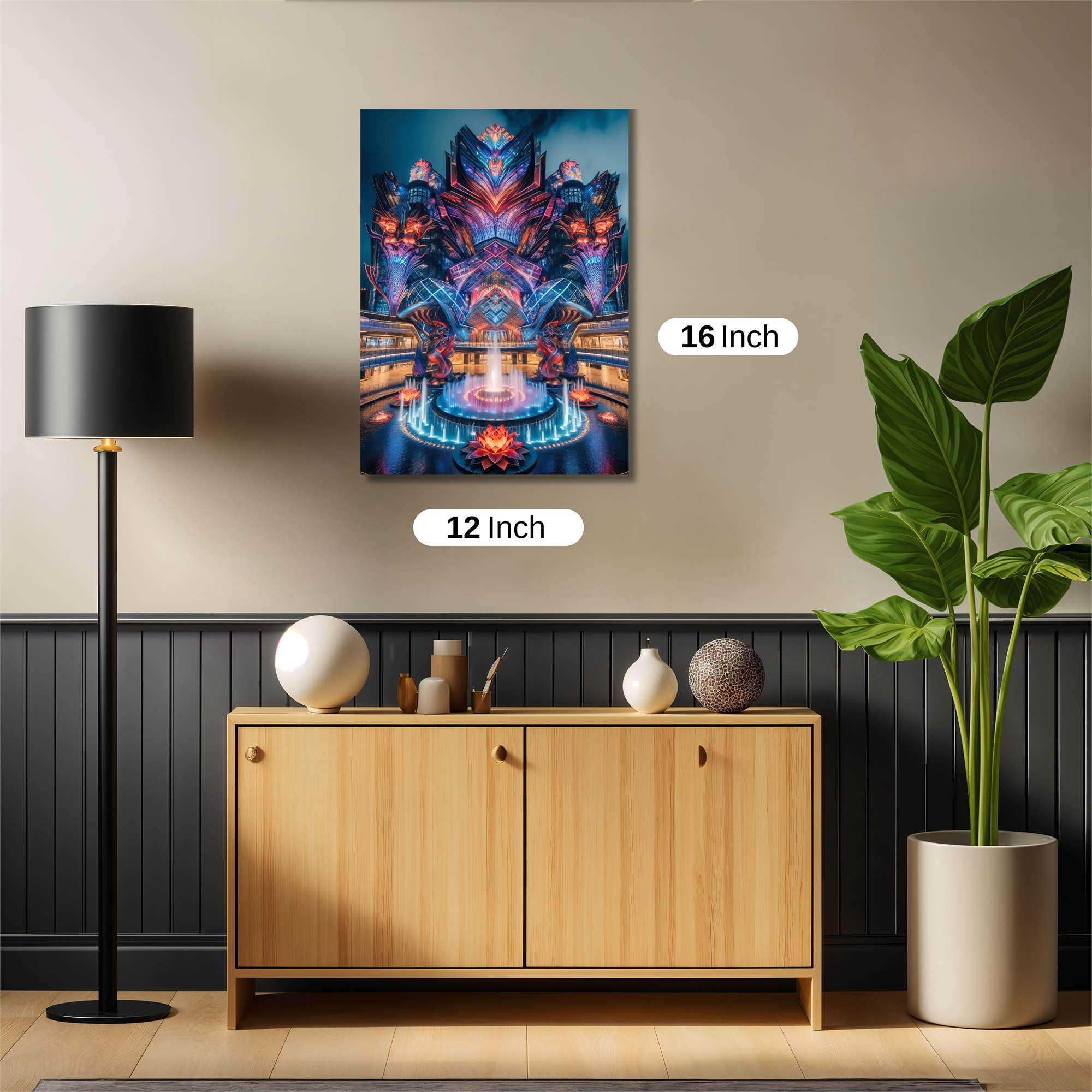 Neon Dreamscape Safe Wall Magnetic / M