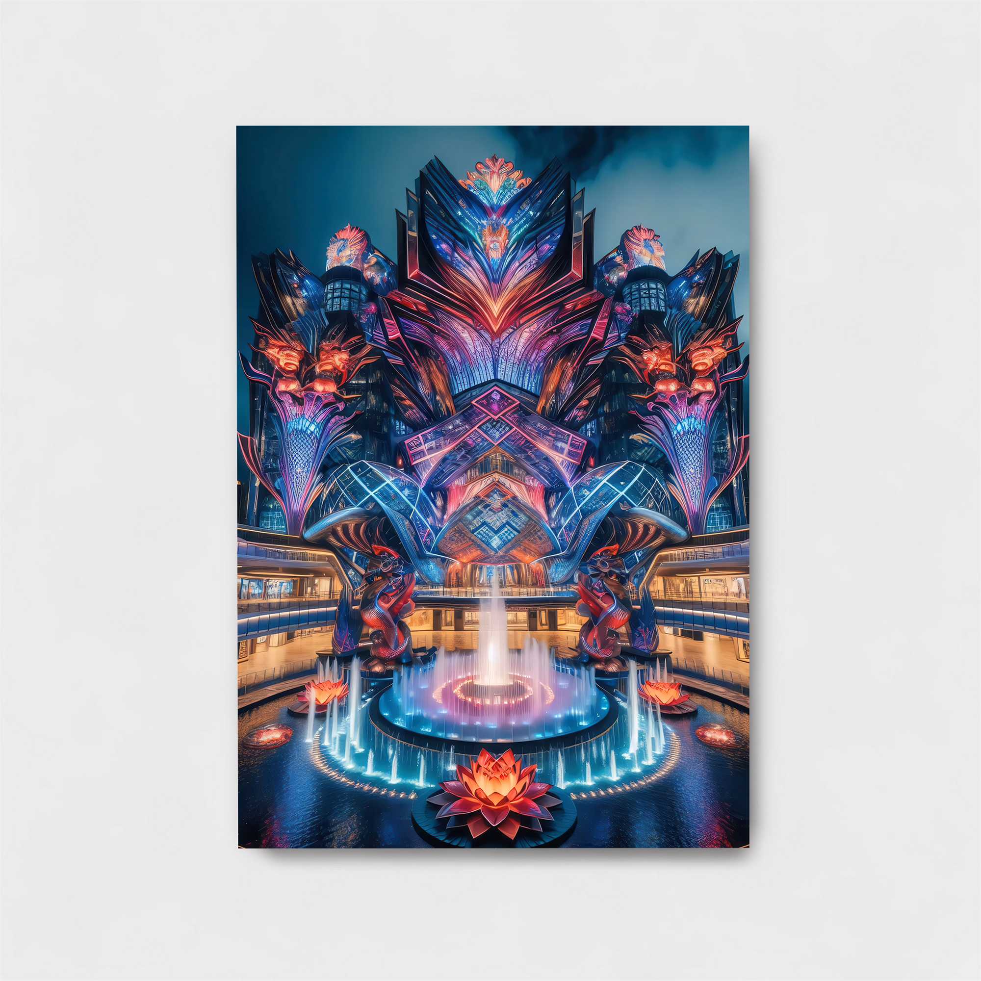 Neon Dreamscape Safe Wall Magnetic / M