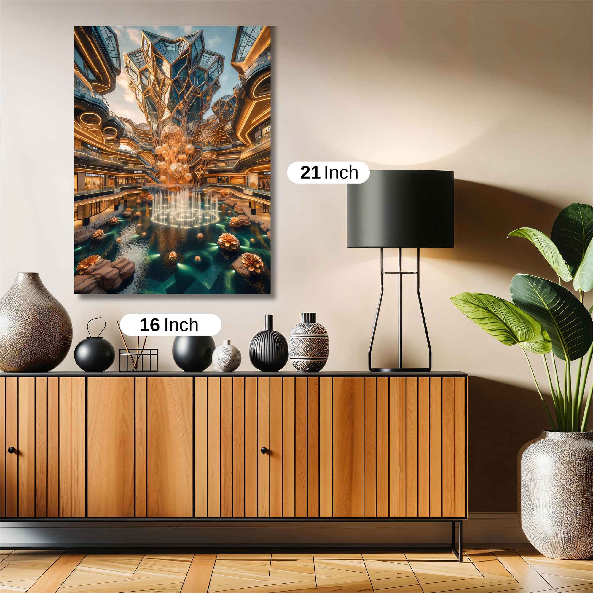 Futuristic Serenity Safe Wall Magnetic / M