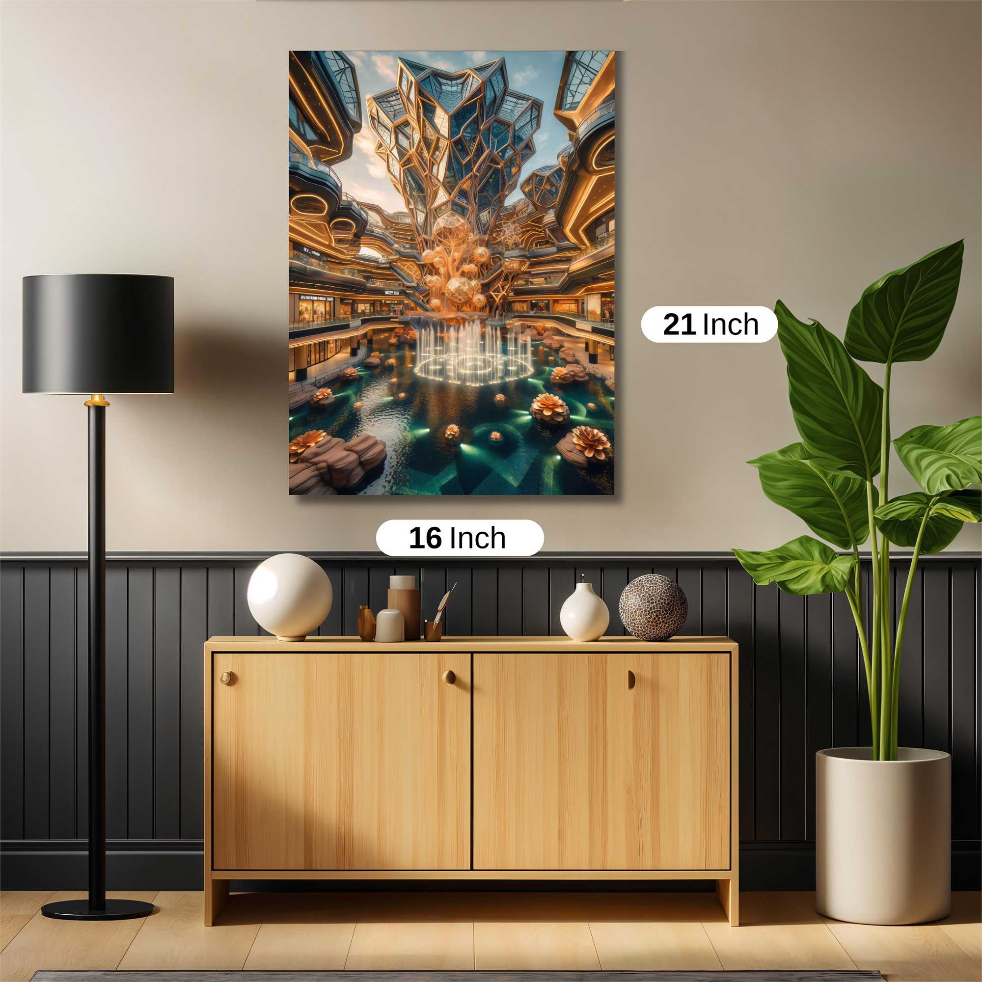 Futuristic Serenity Safe Wall Magnetic / M