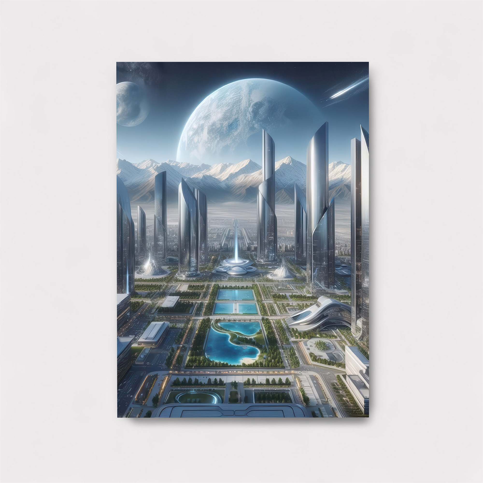 Futuristic Serenity Safe Wall Magnetic / M