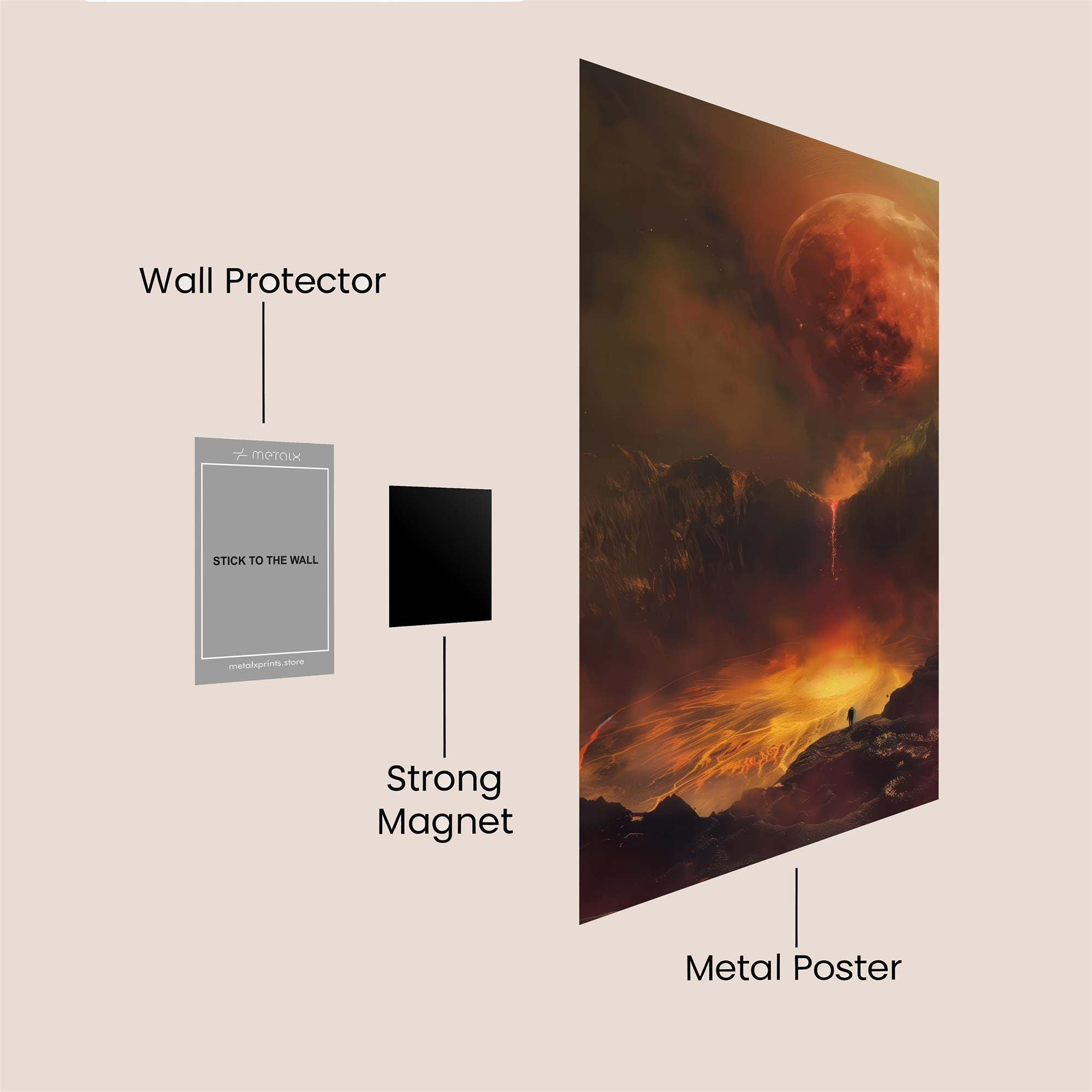 Lunar Doom Safe Wall Magnetic / M