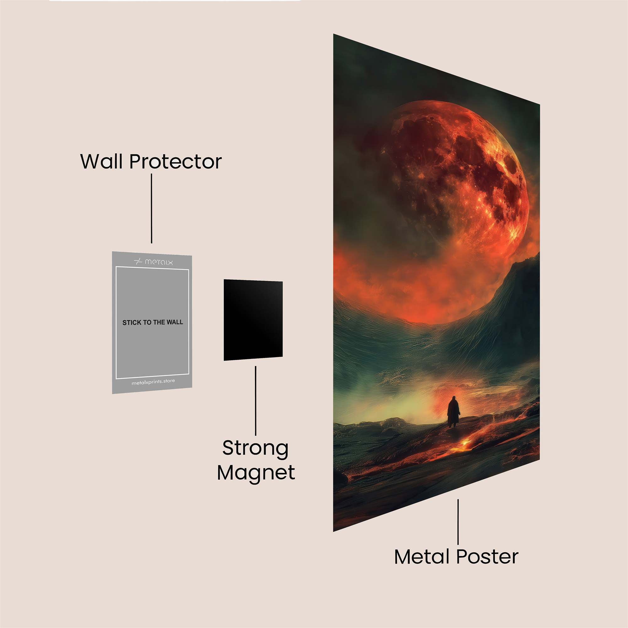 Blood Eclipse Safe Wall Magnetic / M