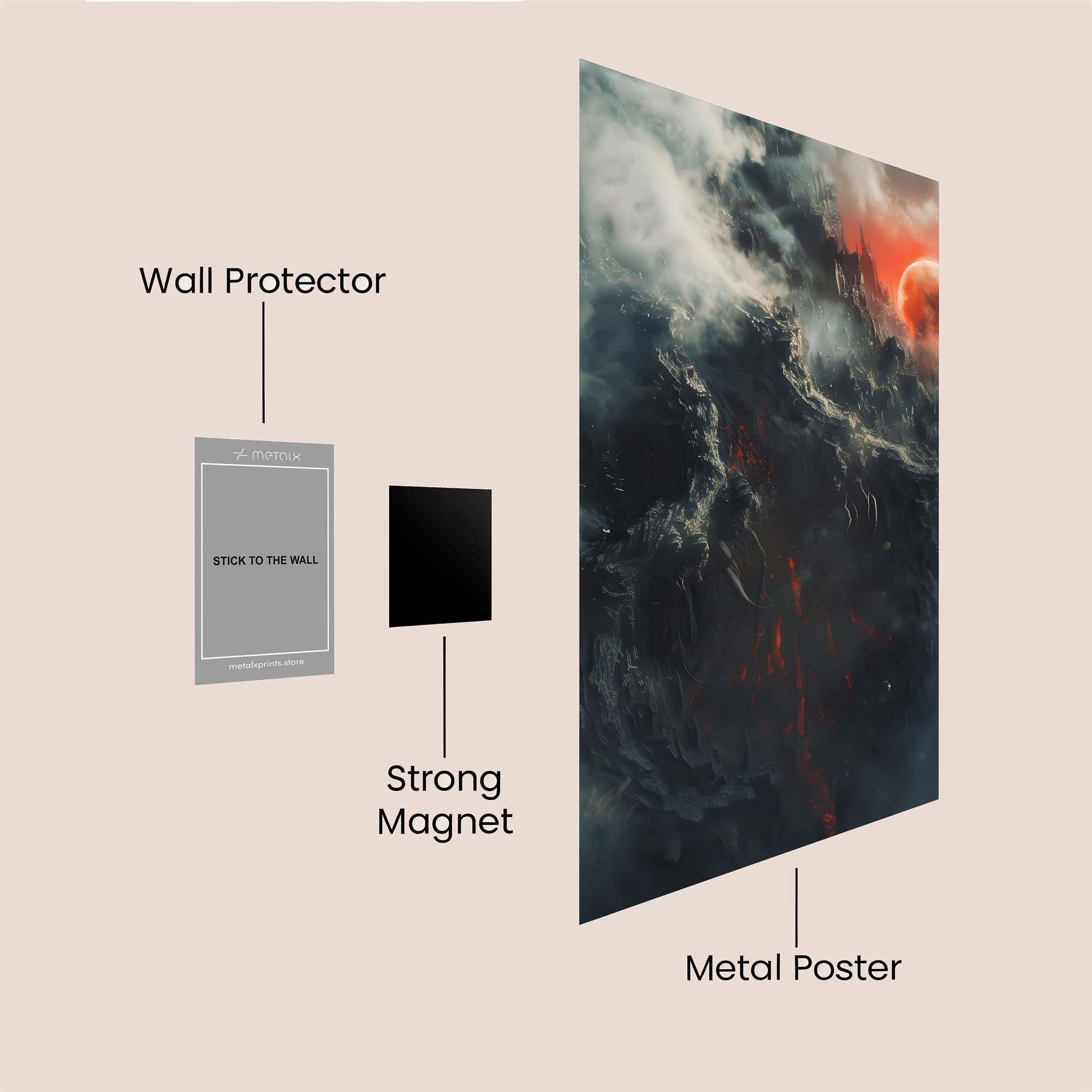 Blood Moon Safe Wall Magnetic / M