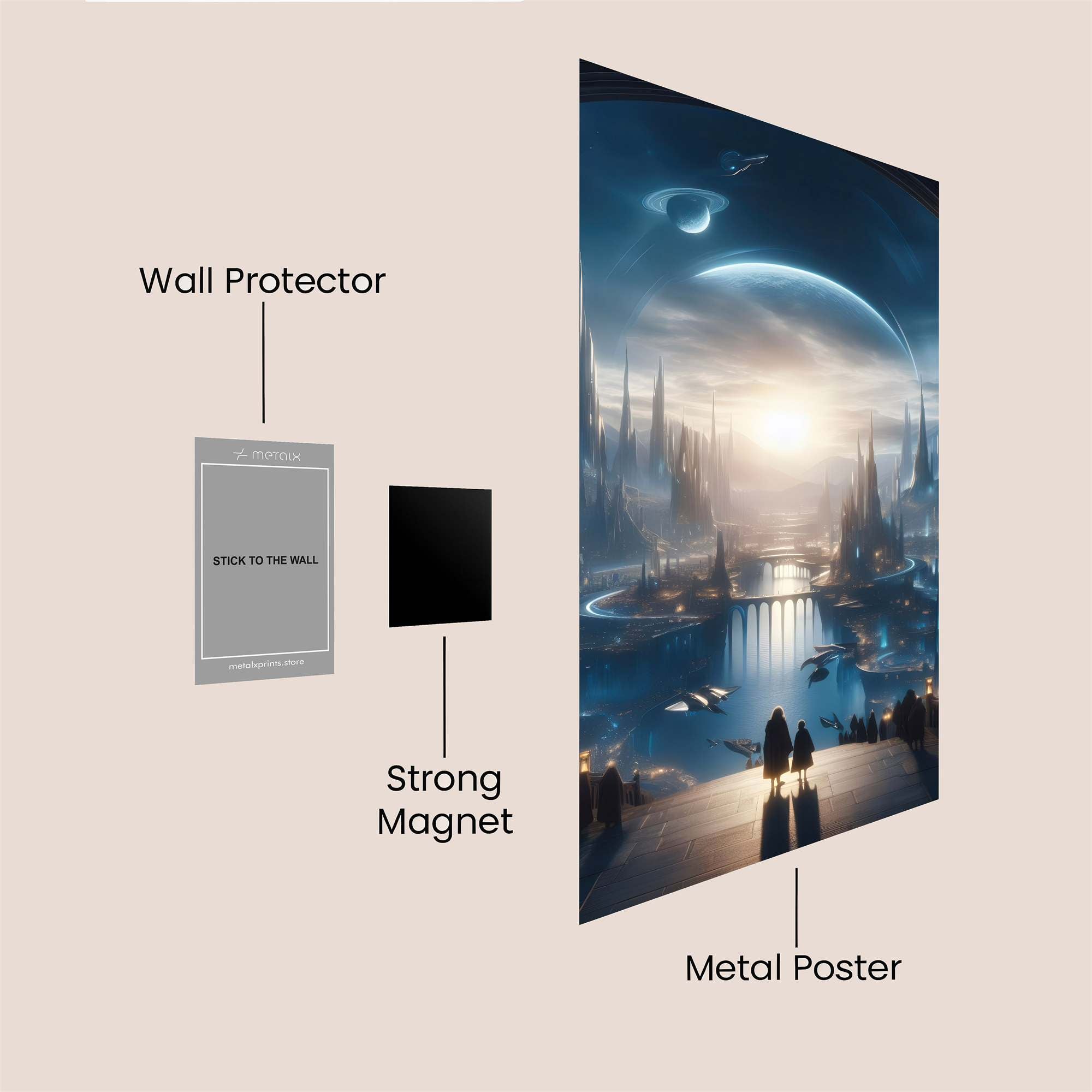 Cosmic Awe Safe Wall Magnetic / M