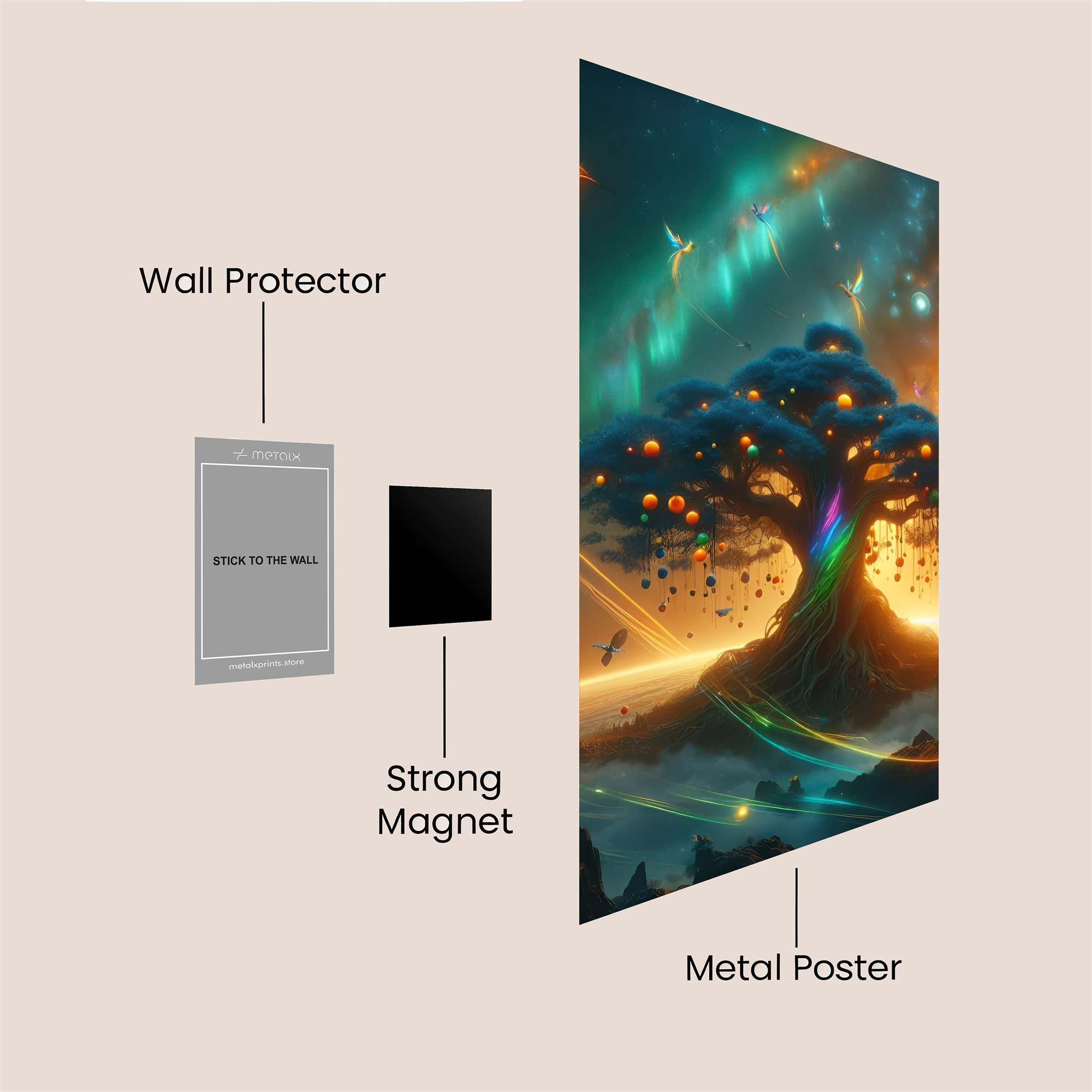 Phoenix Rebirth Safe Wall Magnetic / M