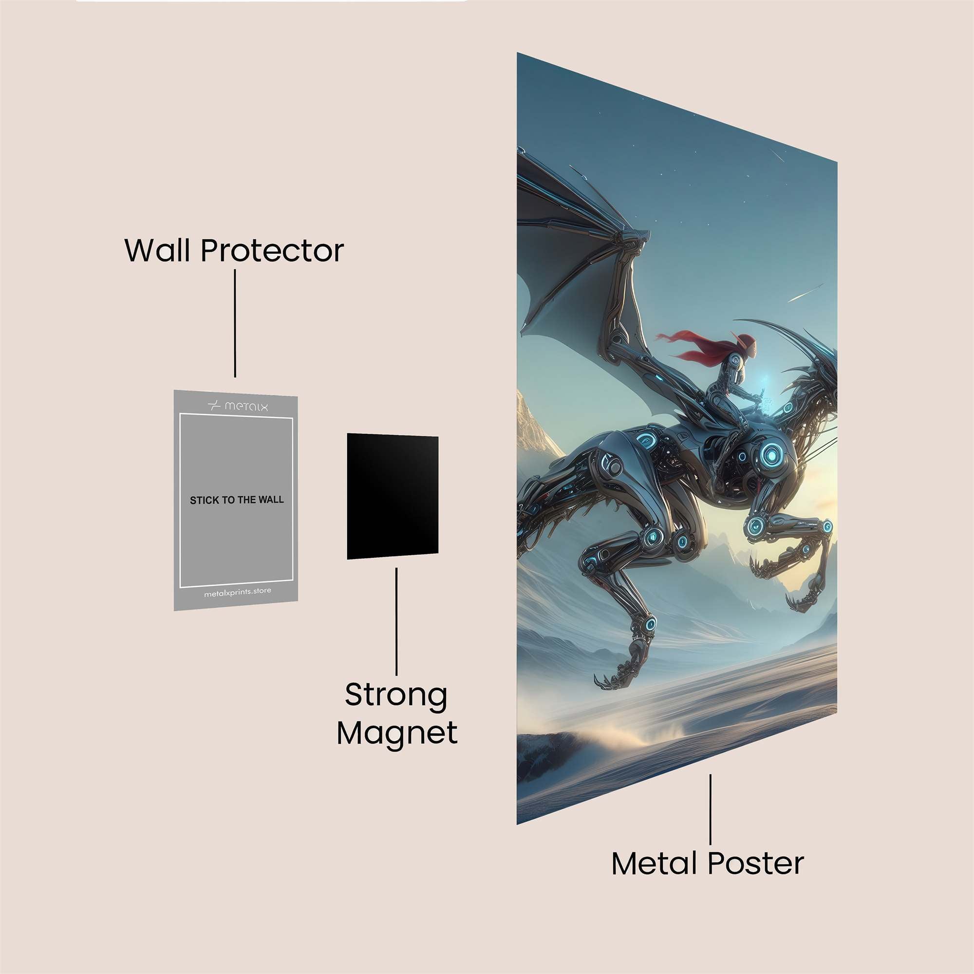 Dragon Serenity Safe Wall Magnetic / M