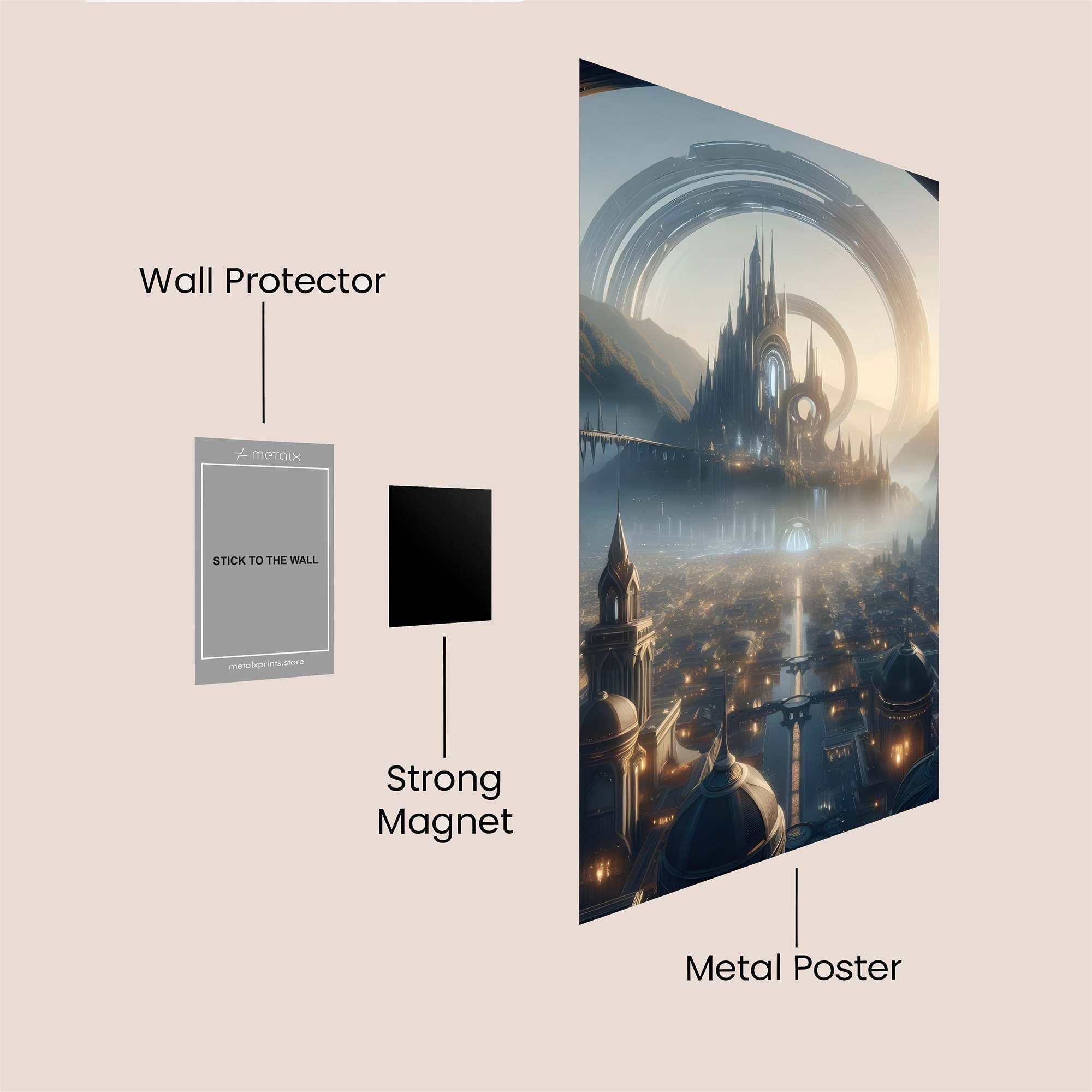 Arcane Realm Safe Wall Magnetic / M
