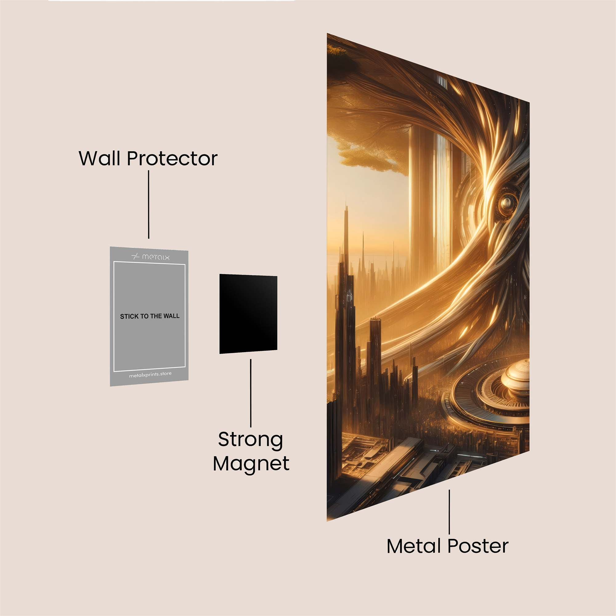 Cyber Dawn Safe Wall Magnetic / M