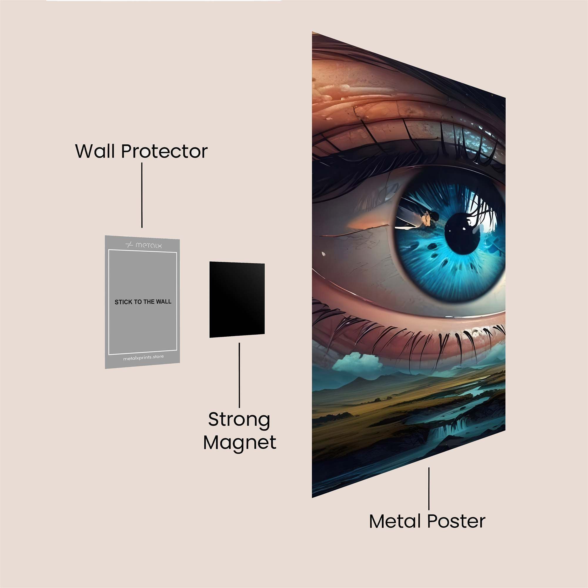 Cosmic Gaze Safe Wall Magnetic / M