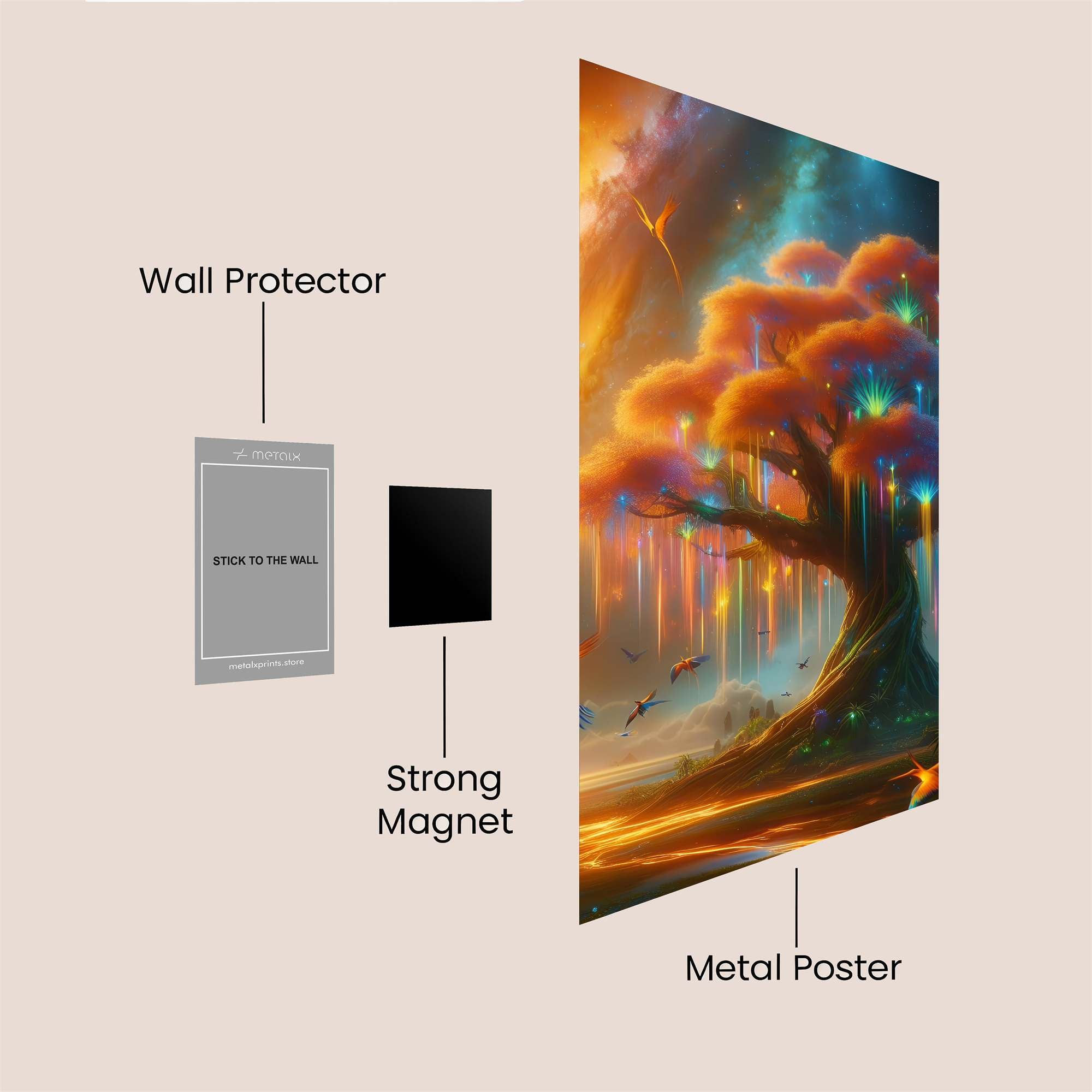 Aurora Dream Safe Wall Magnetic / M