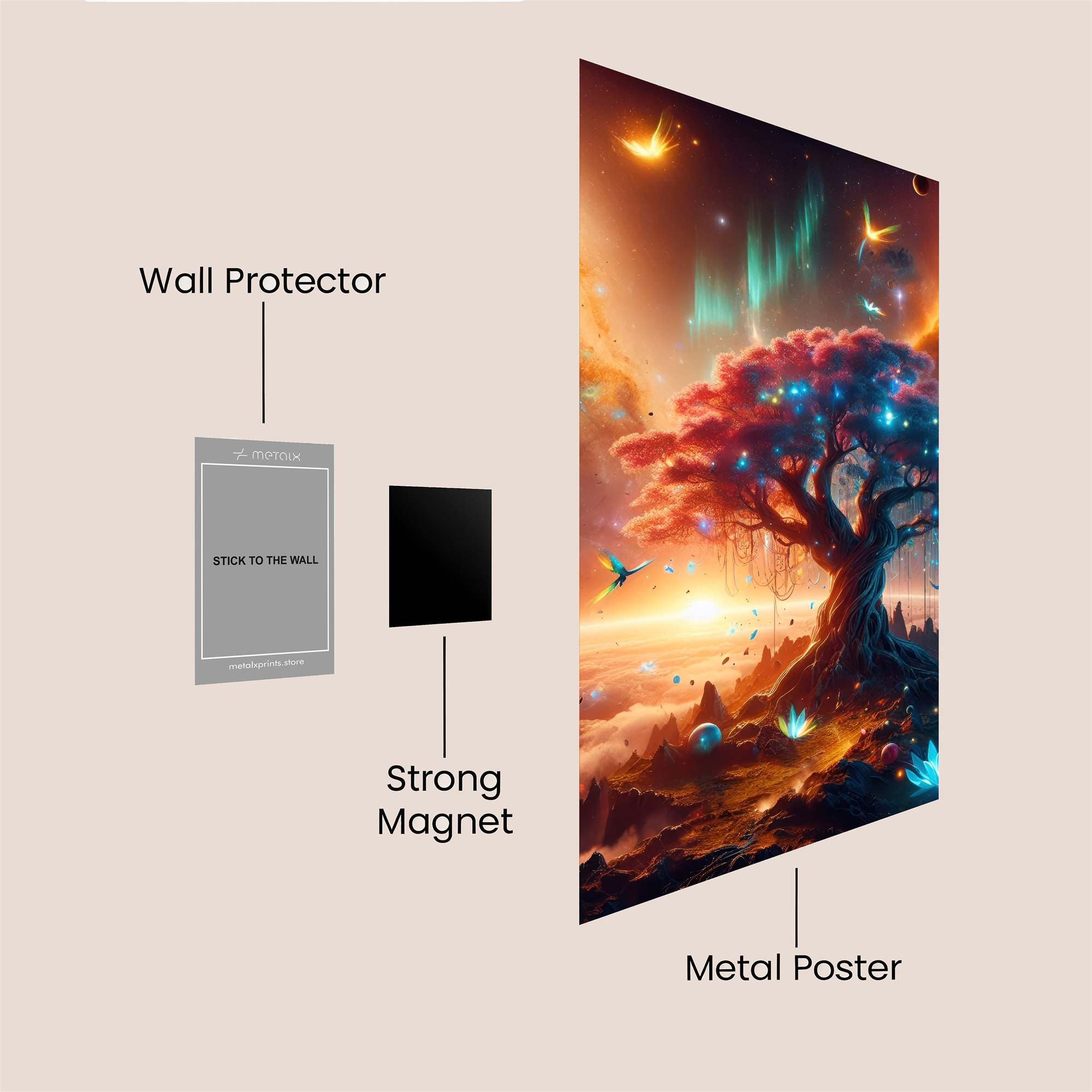 Cosmic Serenity Safe Wall Magnetic / M