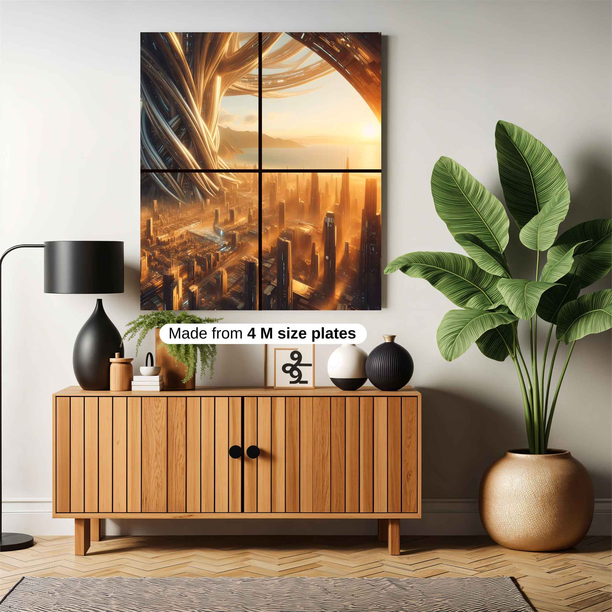 Futuristic Serenity Safe Wall Magnetic / M