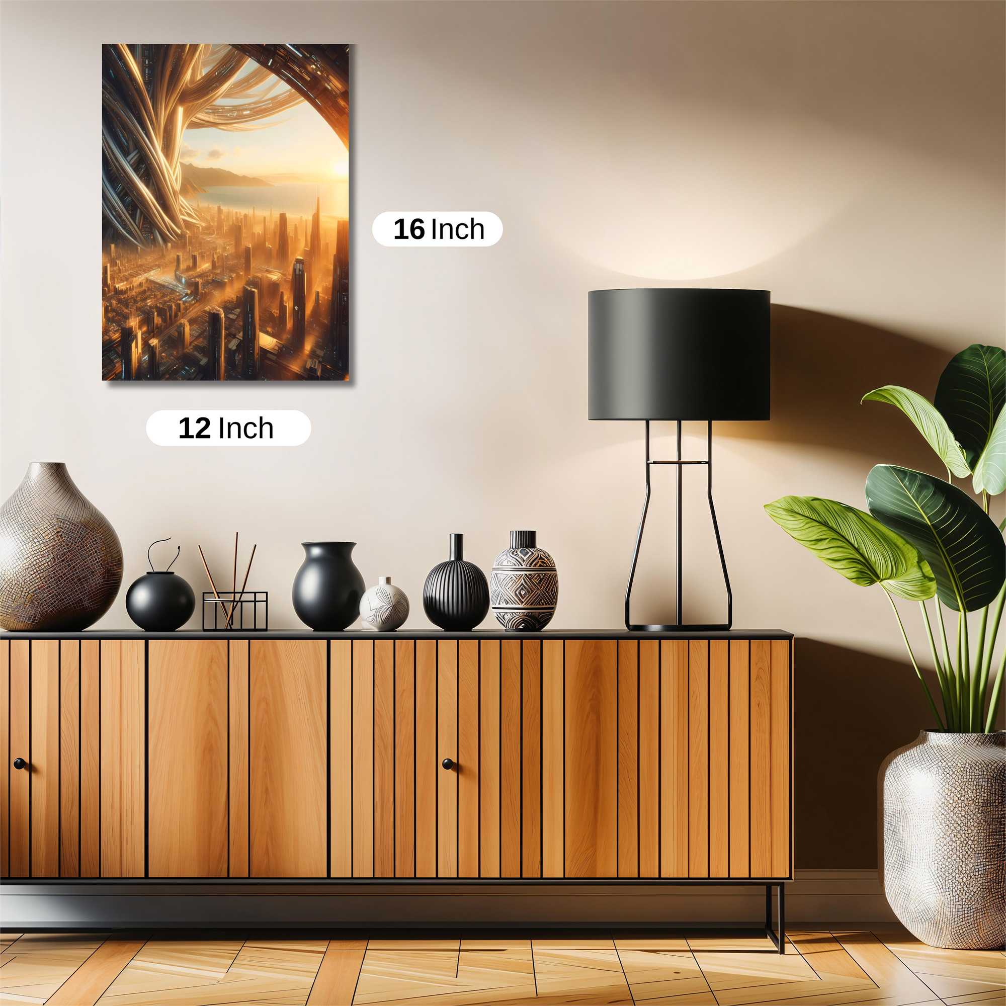 Futuristic Serenity Safe Wall Magnetic / M