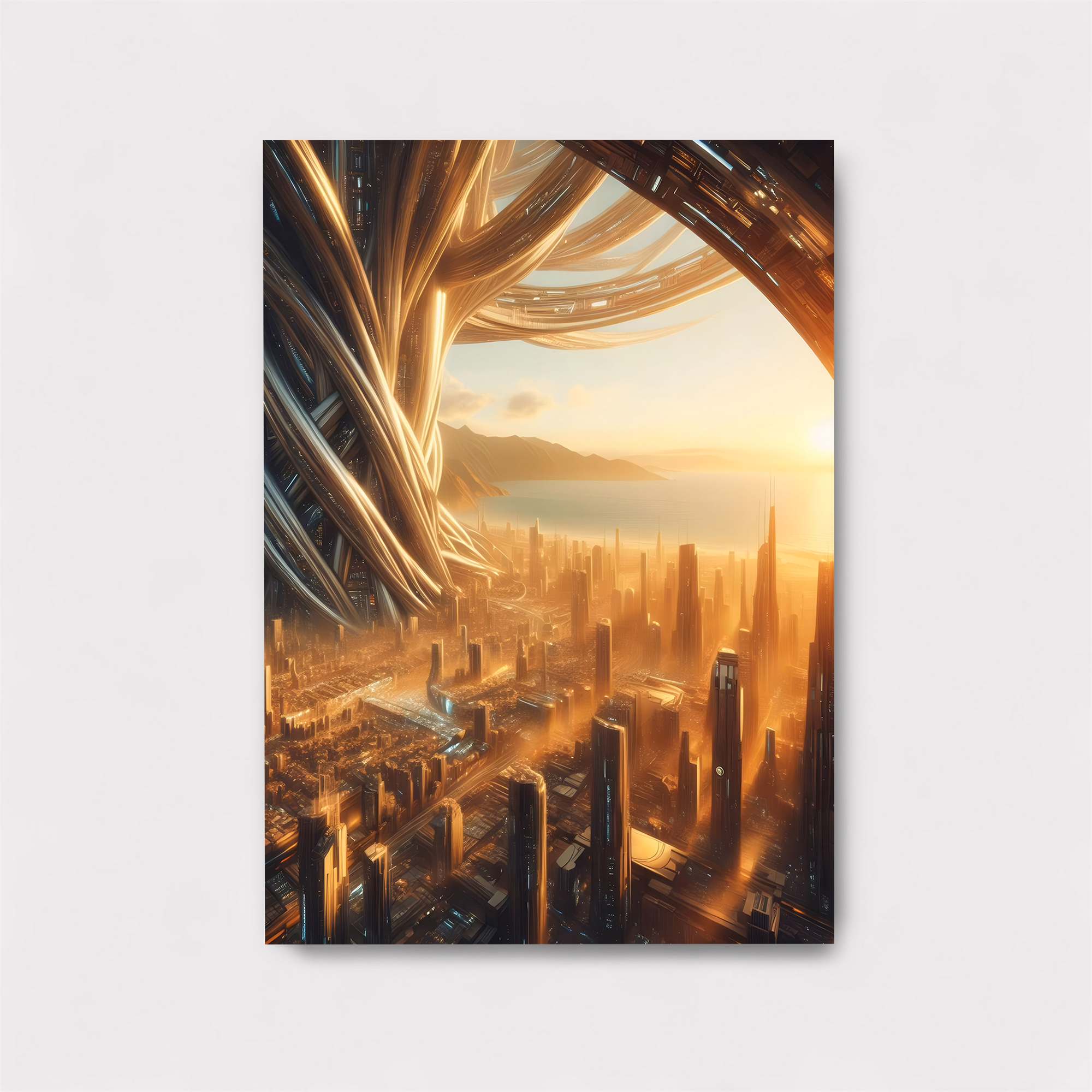 Futuristic Serenity Safe Wall Magnetic / M