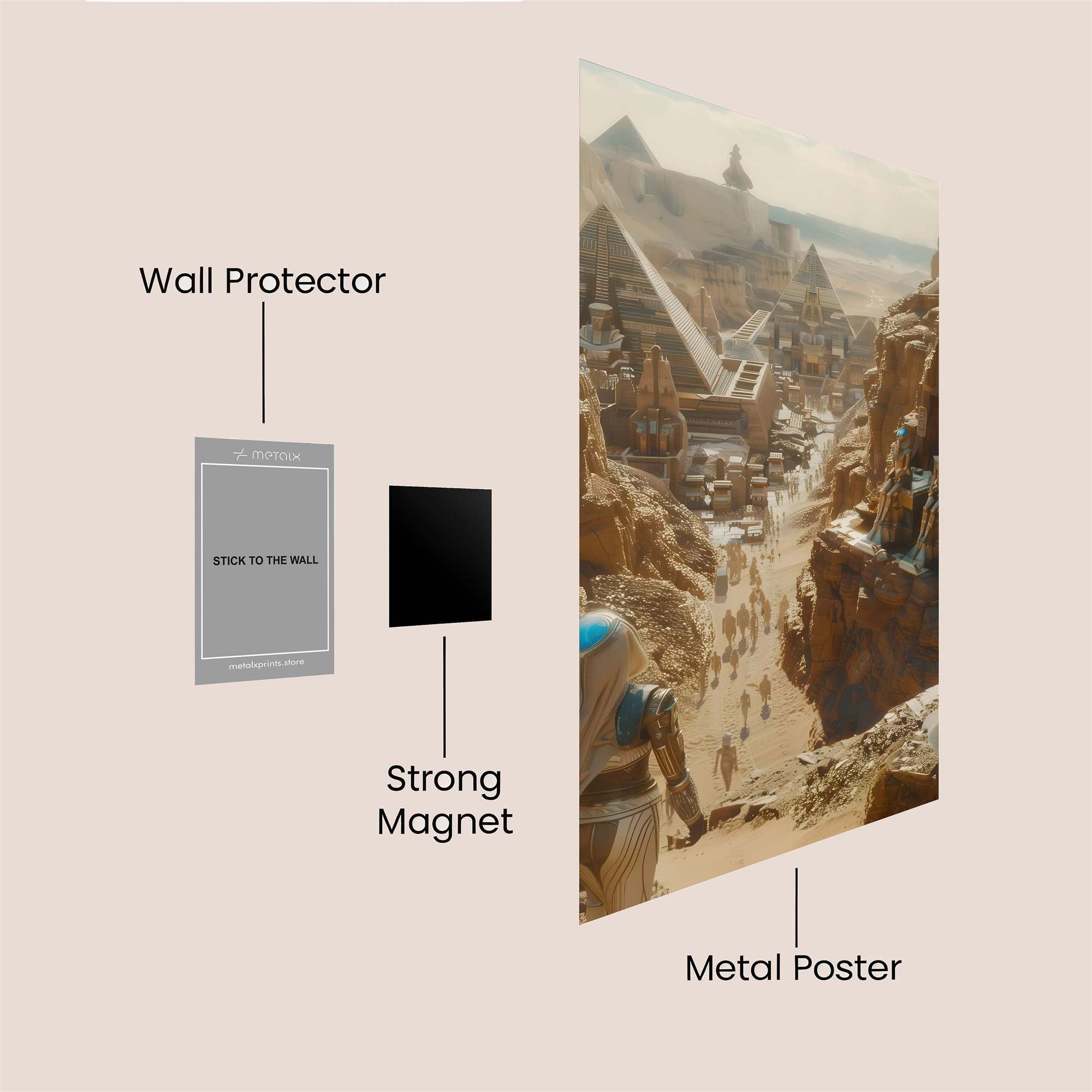 Pyramidic Majesty Safe Wall Magnetic / M
