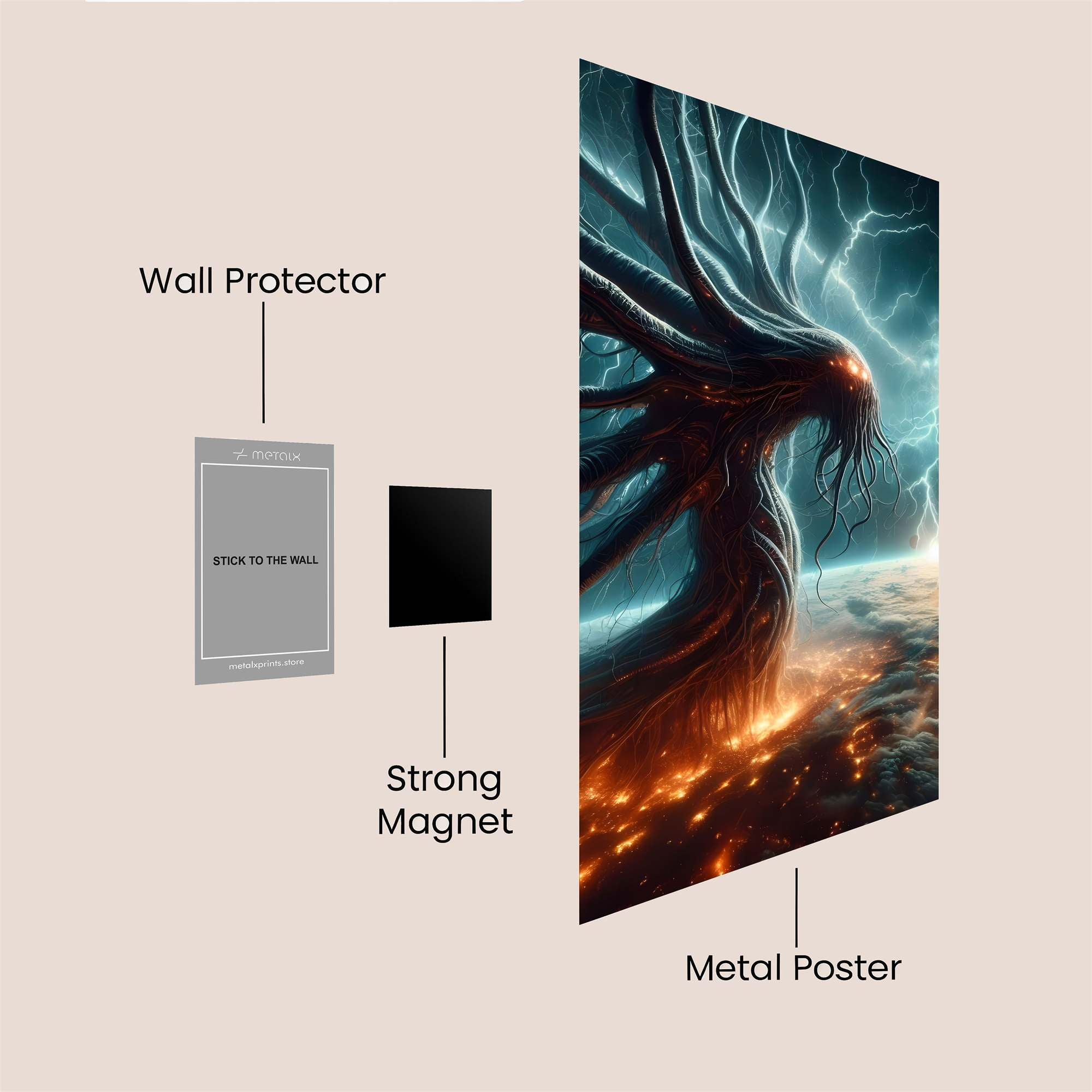 Cthulhu Wrath Safe Wall Magnetic / M