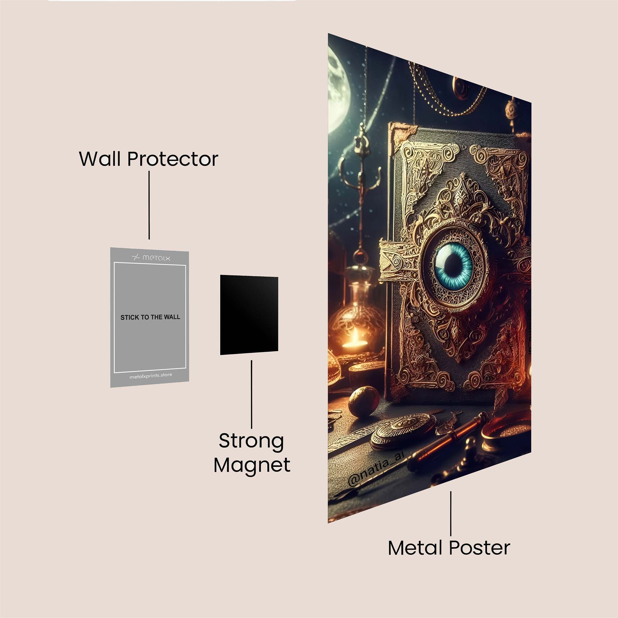 Grimoire Whispers Safe Wall Magnetic / M