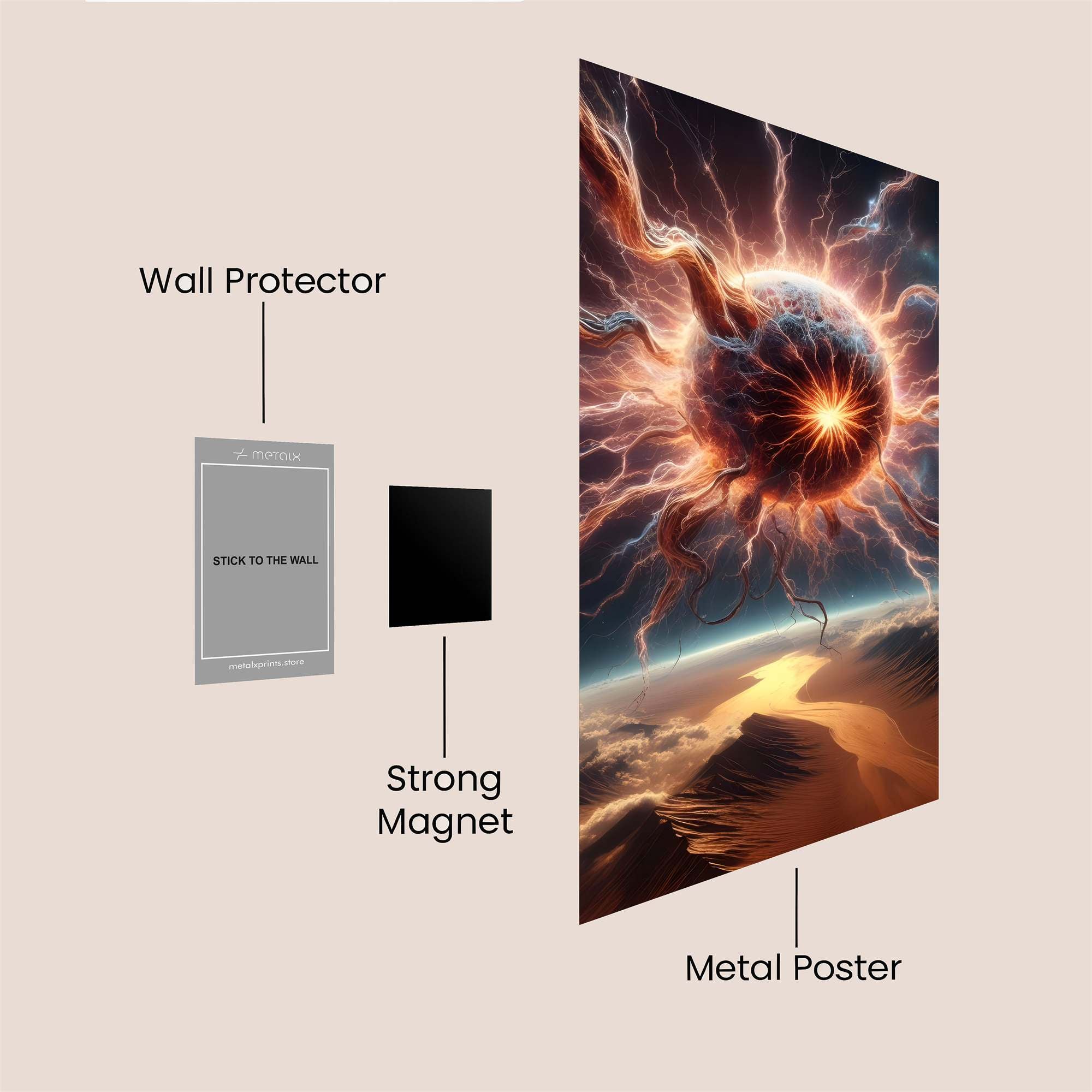 Cosmic Fury Safe Wall Magnetic / M