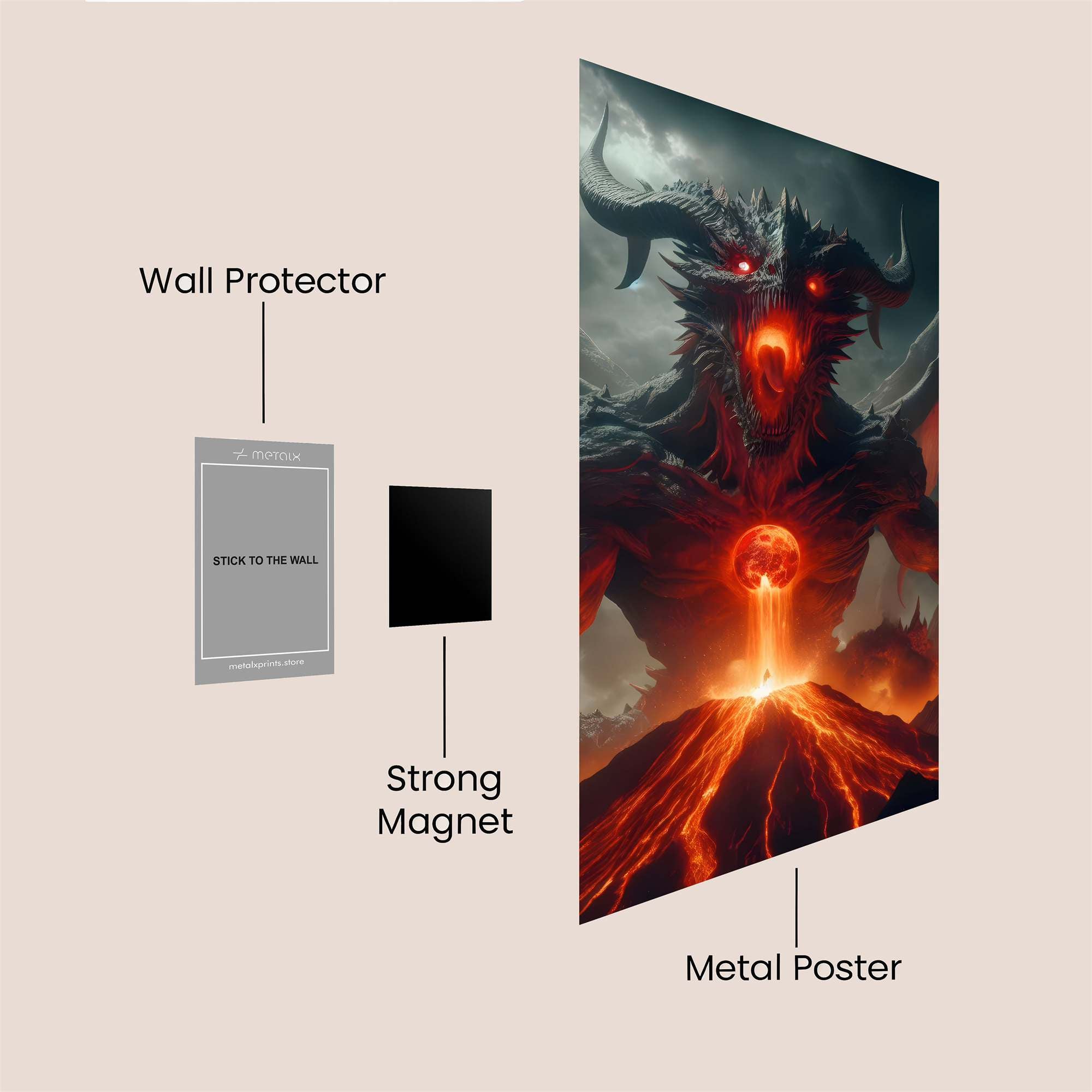 Dragon Inferno Safe Wall Magnetic / M