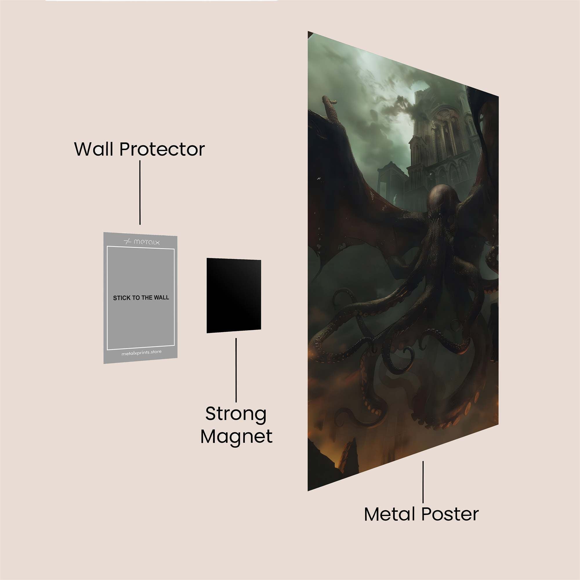 Cthulhu Ascending Safe Wall Magnetic / M