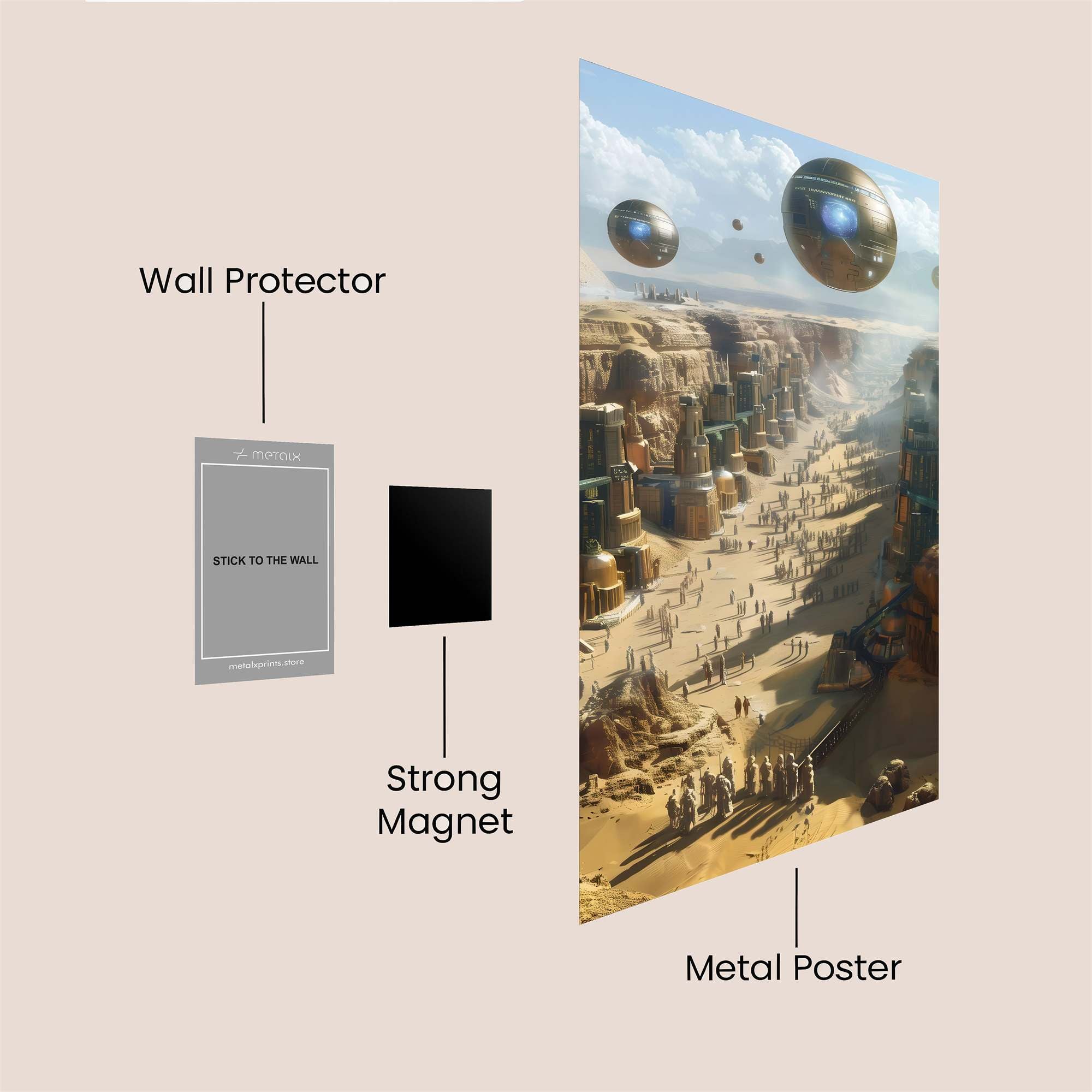 Pyramid Pulse Safe Wall Magnetic / M