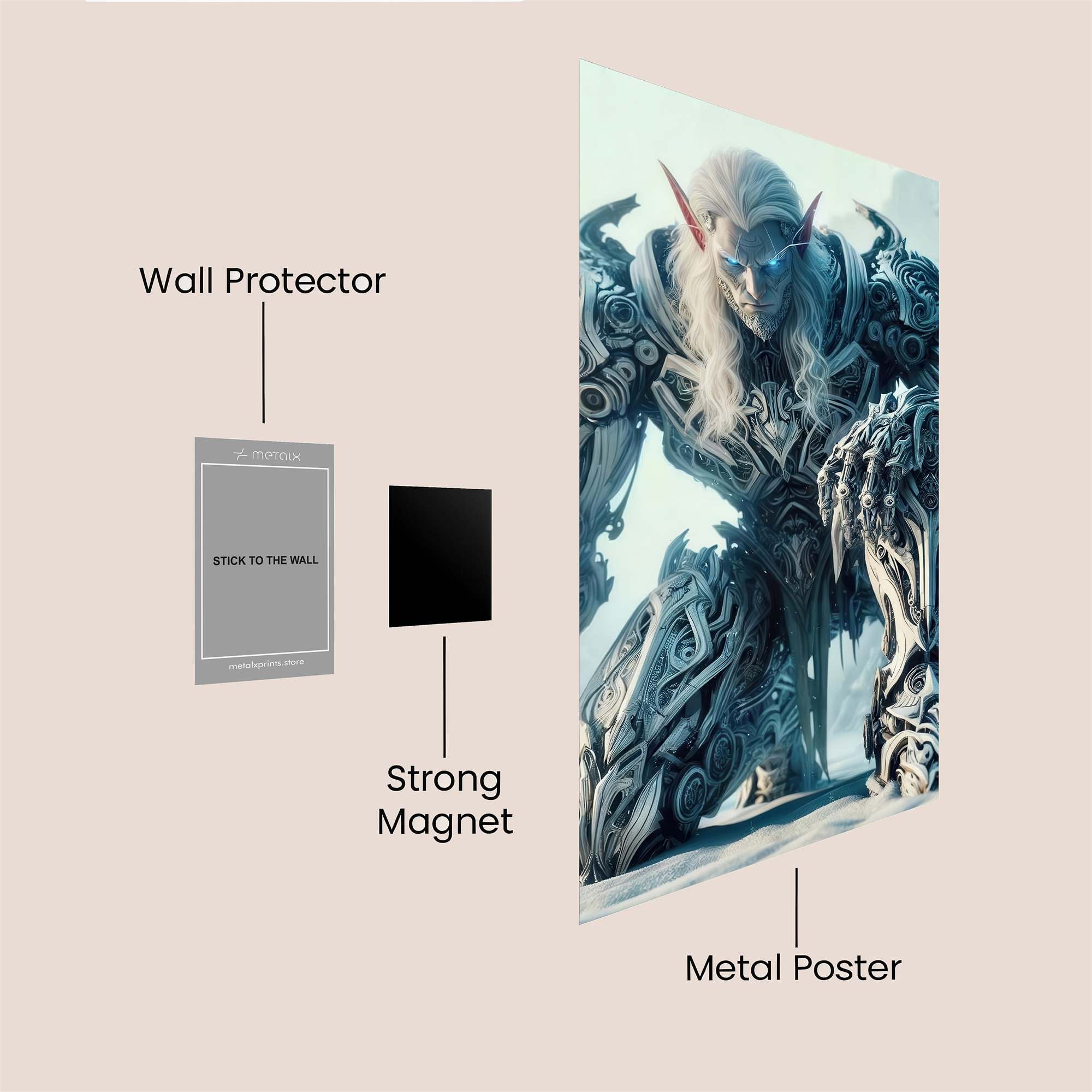 Elf Warrior Safe Wall Magnetic / M