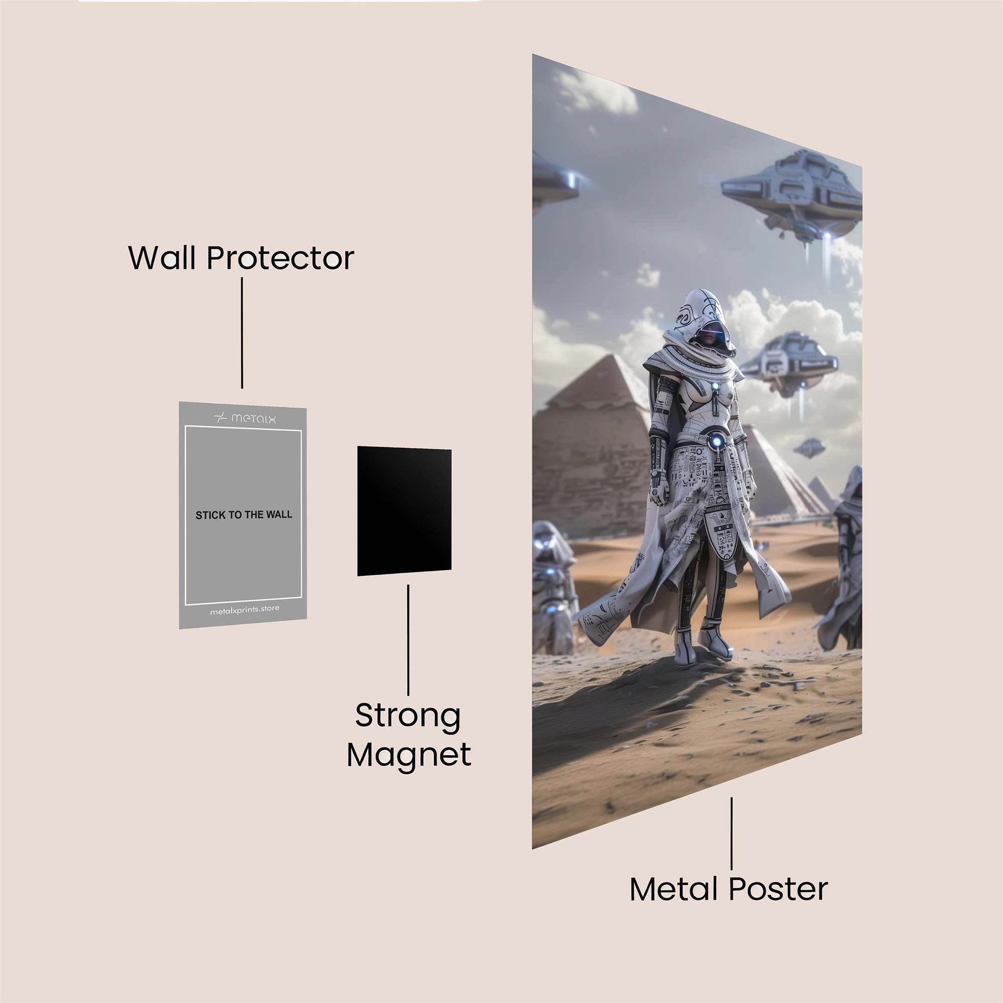 Pyramidic Enigma Safe Wall Magnetic / M
