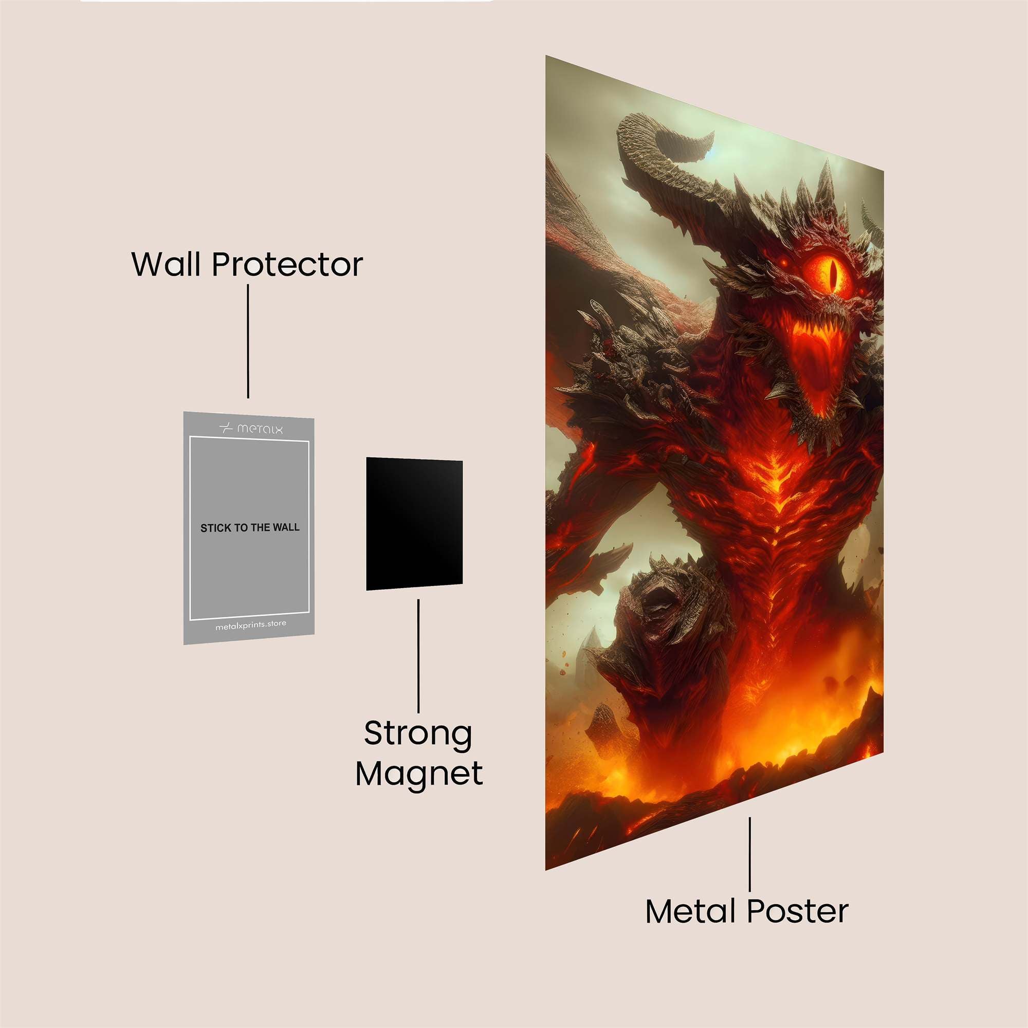 Diablo Infernal Safe Wall Magnetic / M