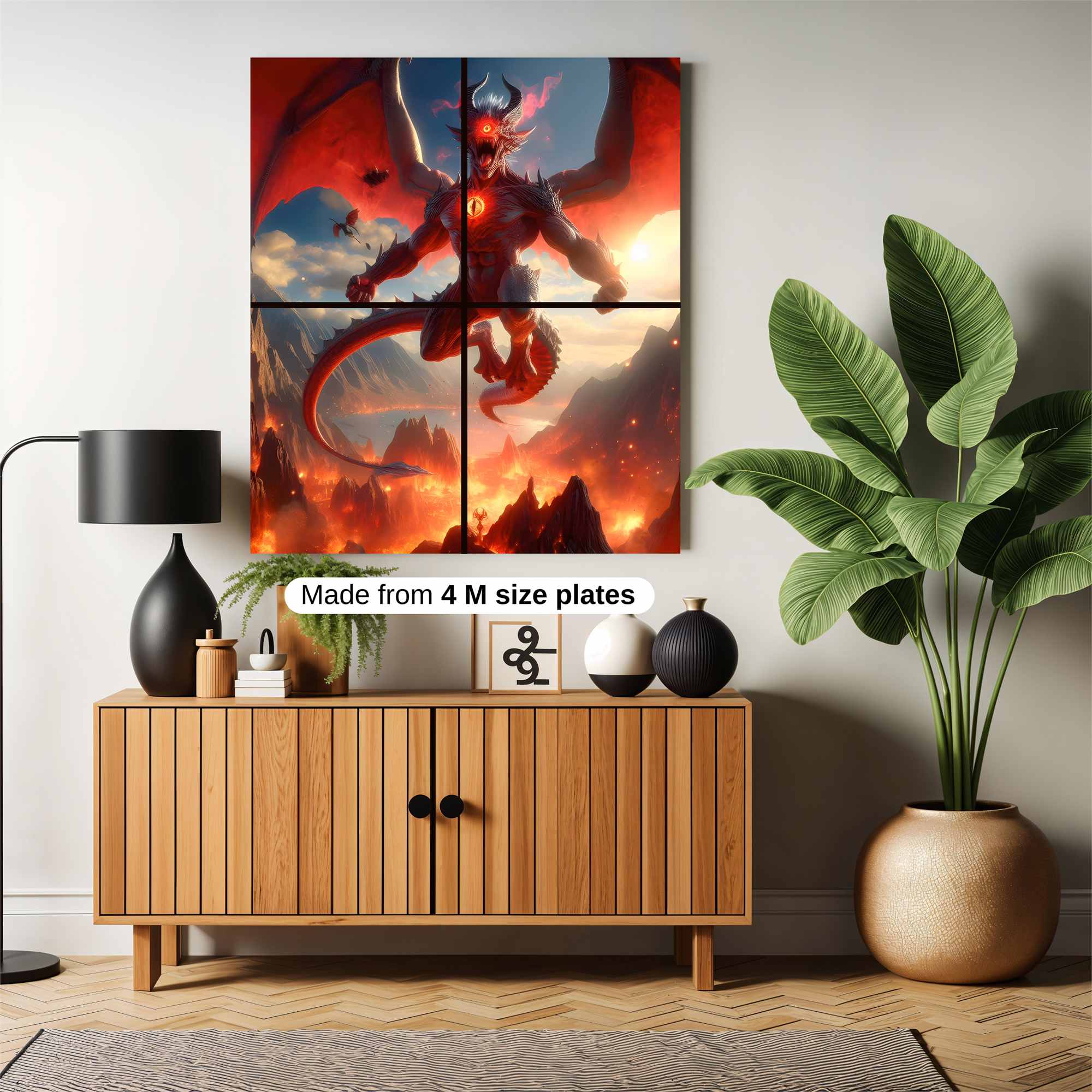 Dragon Apocalypse Safe Wall Magnetic / M