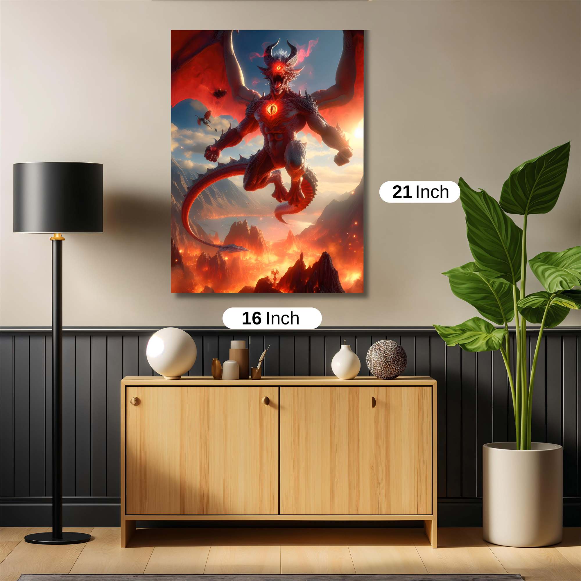 Dragon Apocalypse Safe Wall Magnetic / M