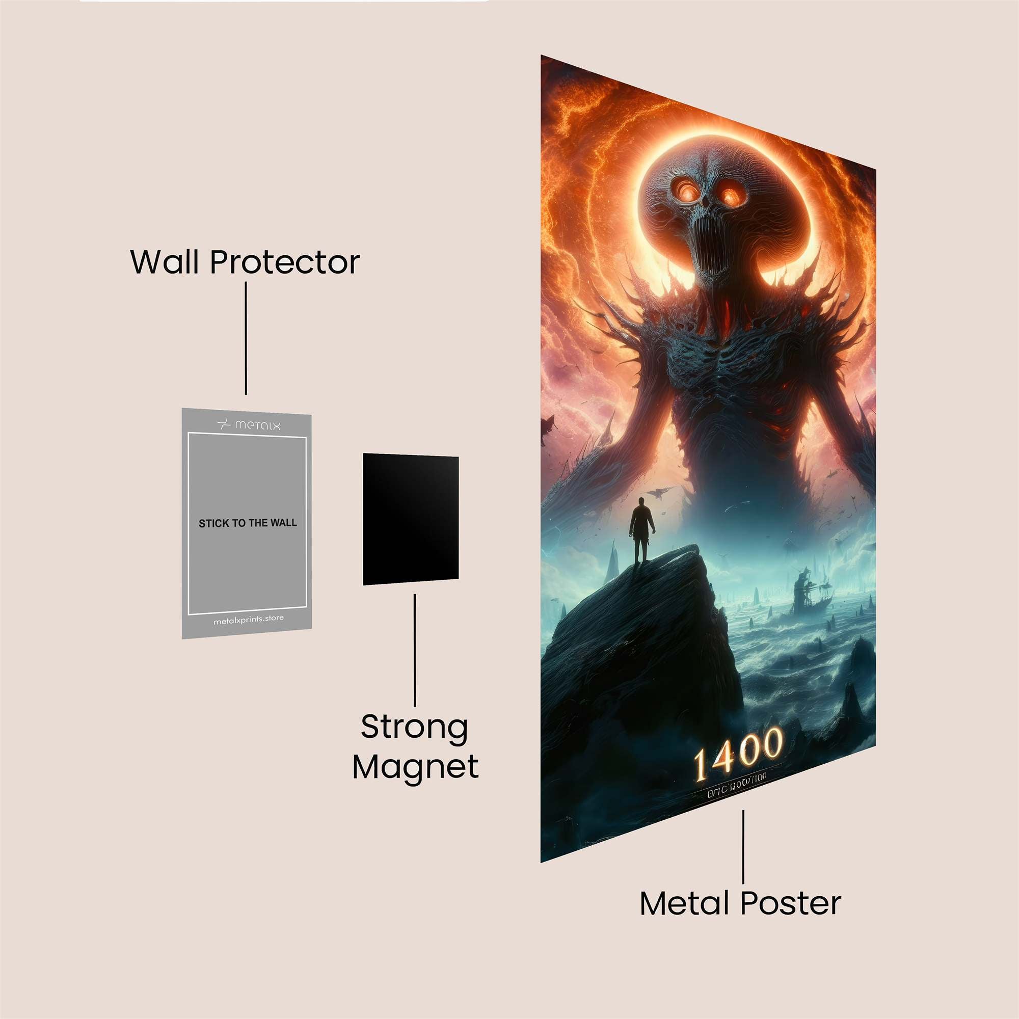 Alien Apocalypse Safe Wall Magnetic / M