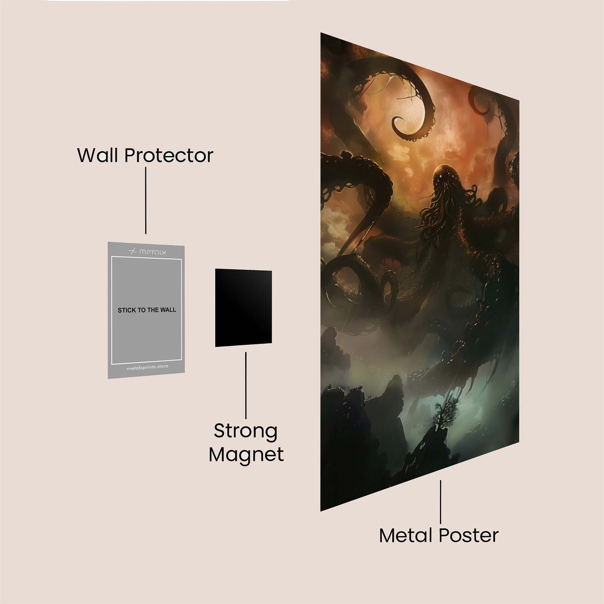 Cthulhu Dread Safe Wall Magnetic / M