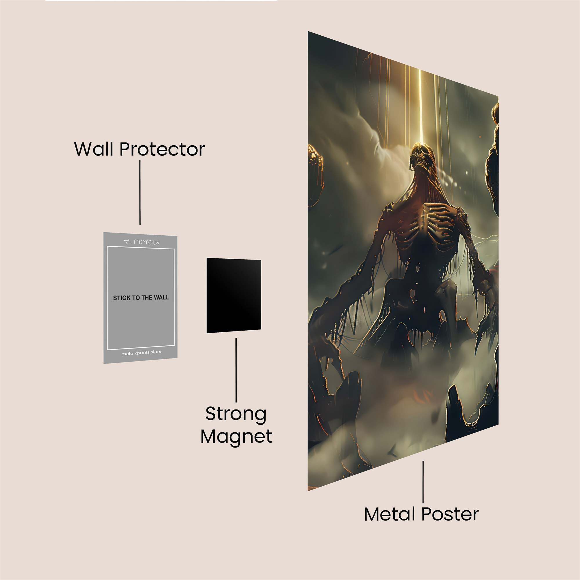 Skeleton Ascendant Safe Wall Magnetic / M
