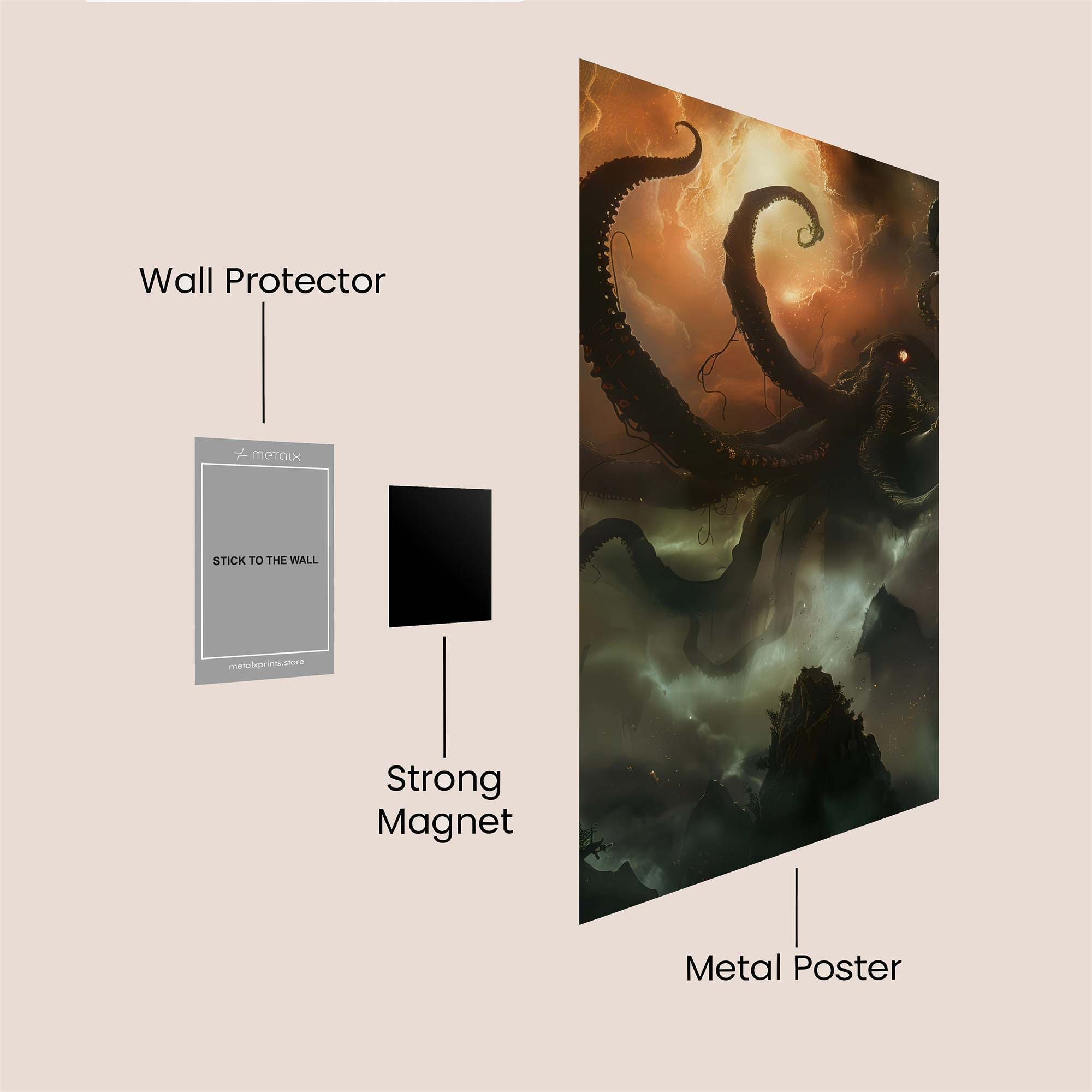 Cthulhu Ascending Safe Wall Magnetic / M