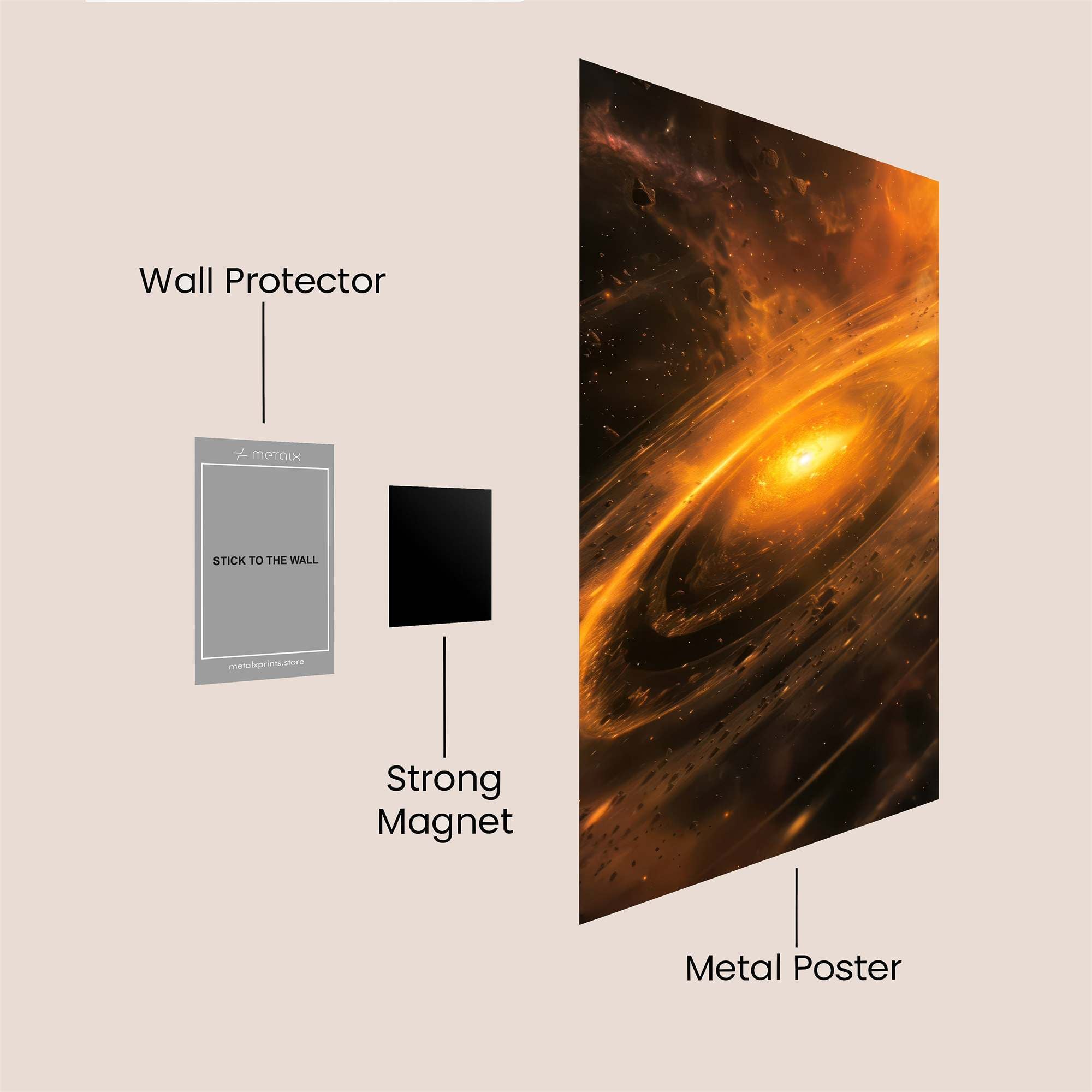 Galactic Blaze Safe Wall Magnetic / M