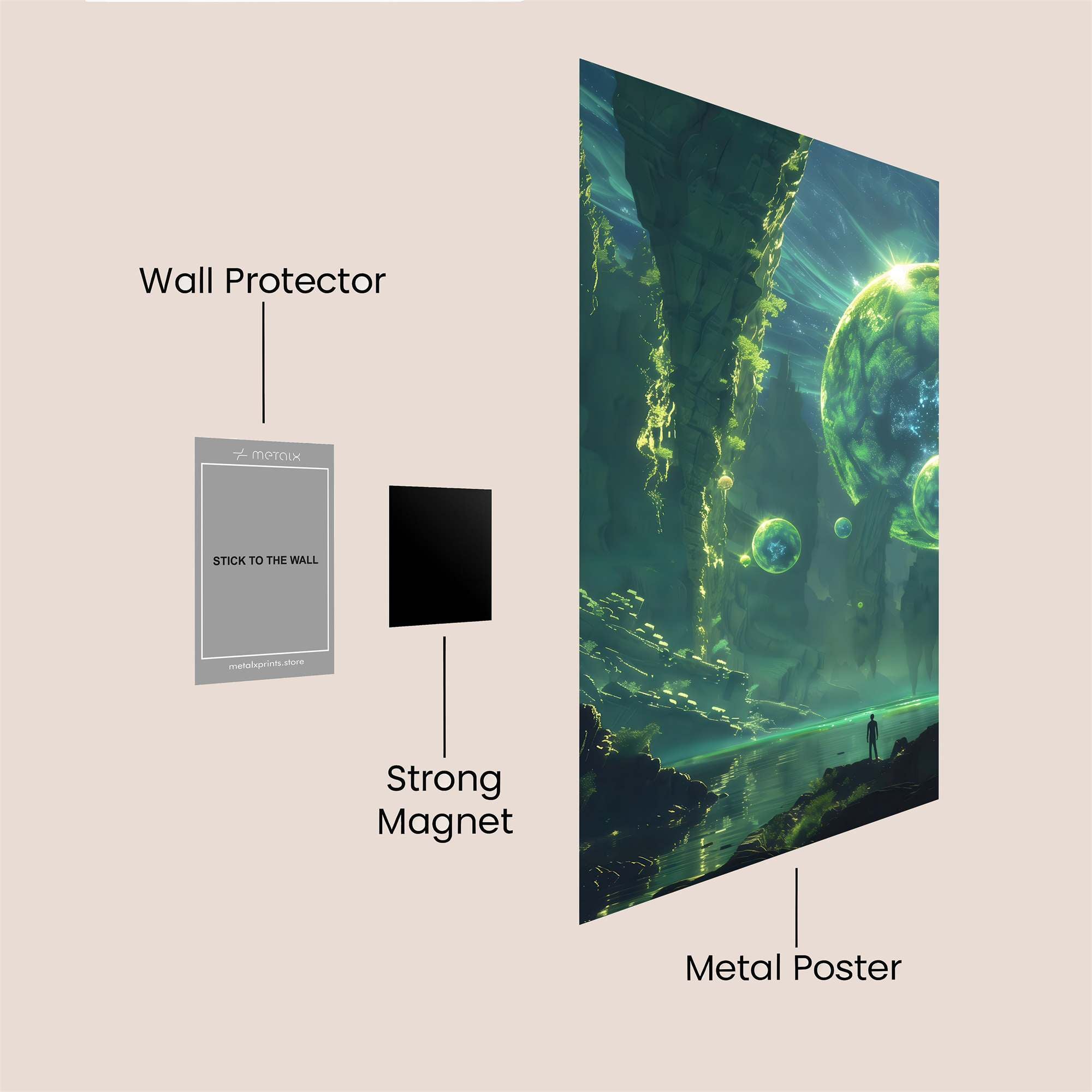 Sphere Enchantment Safe Wall Magnetic / M