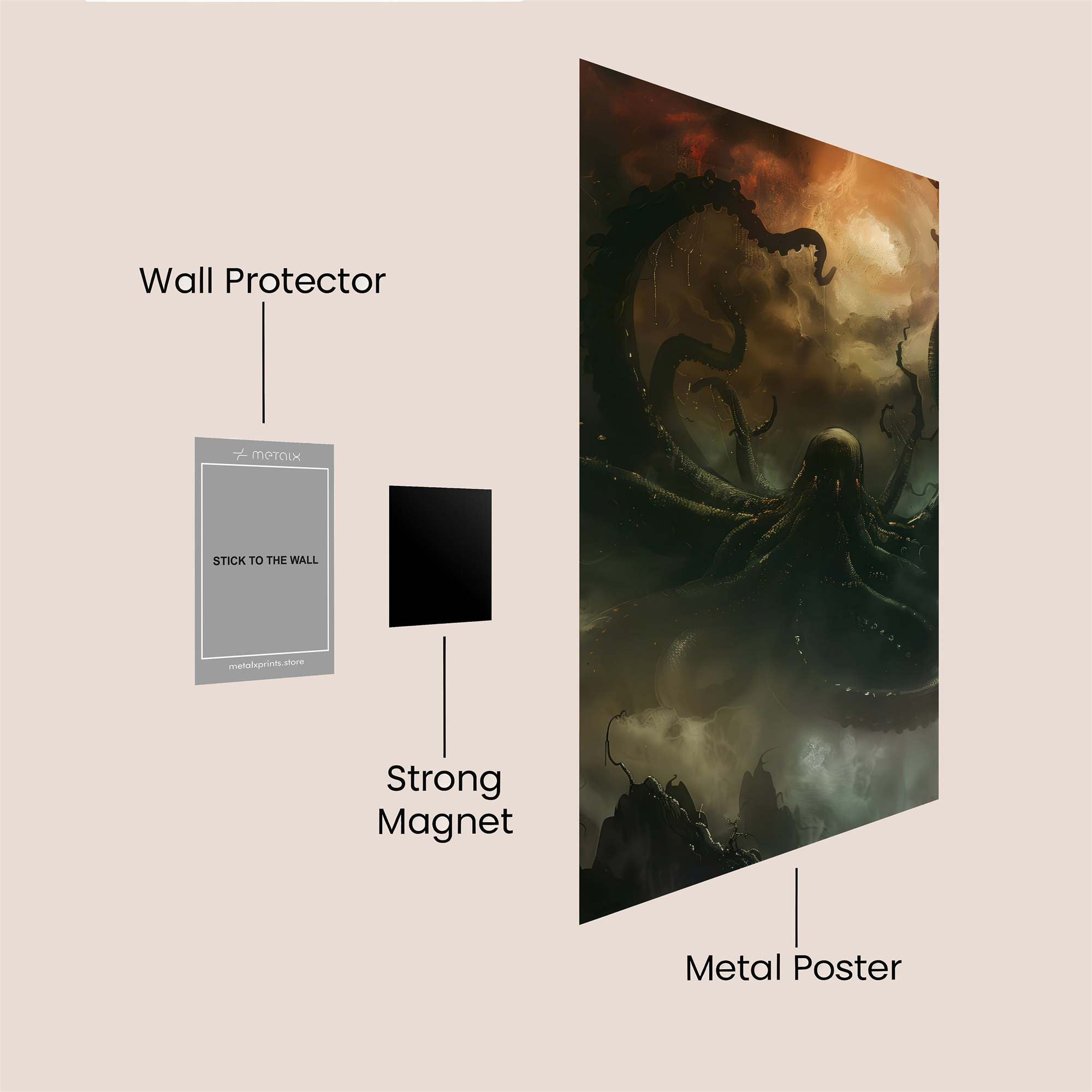 Cthulhu Awakening Safe Wall Magnetic / M