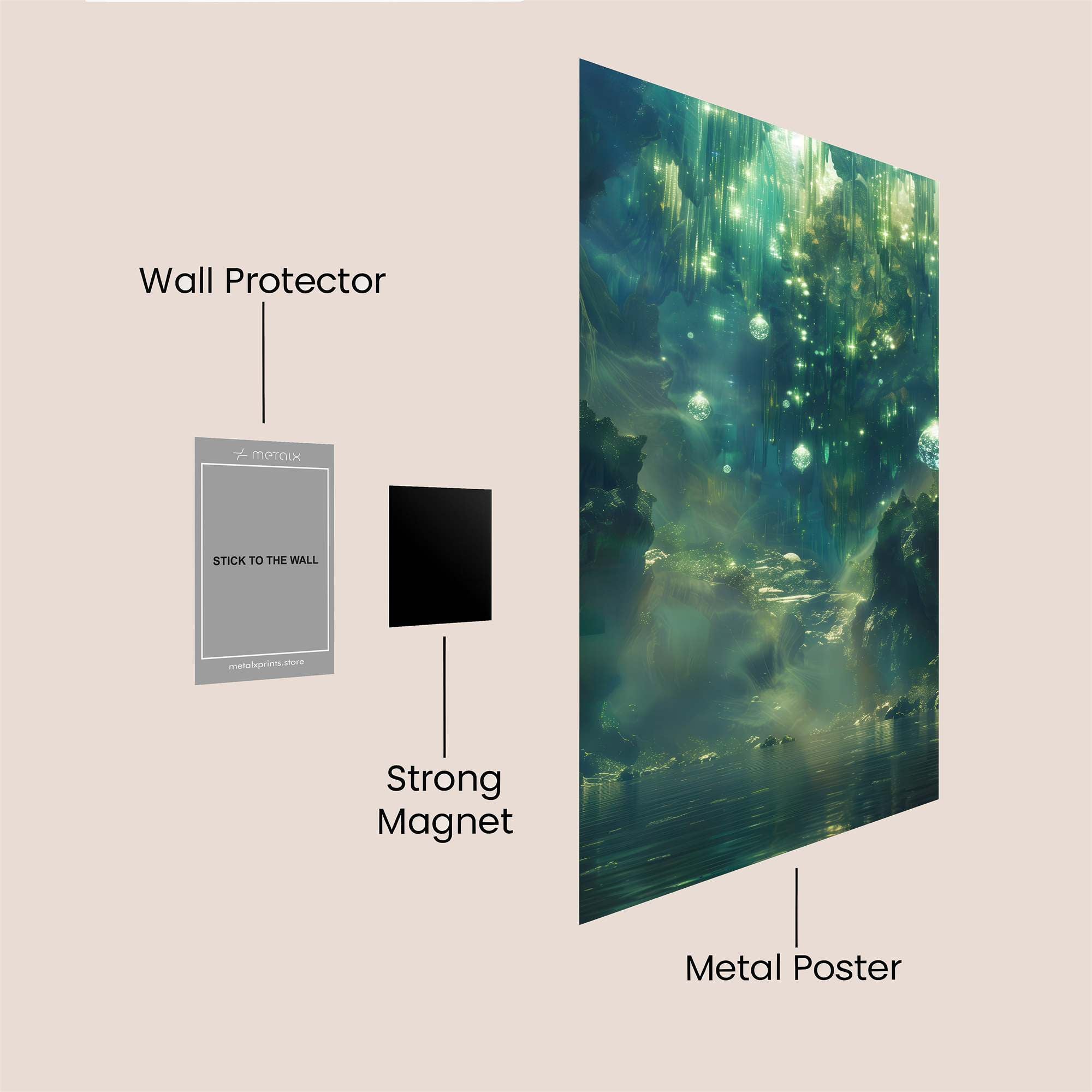Grotto Glow Safe Wall Magnetic / M