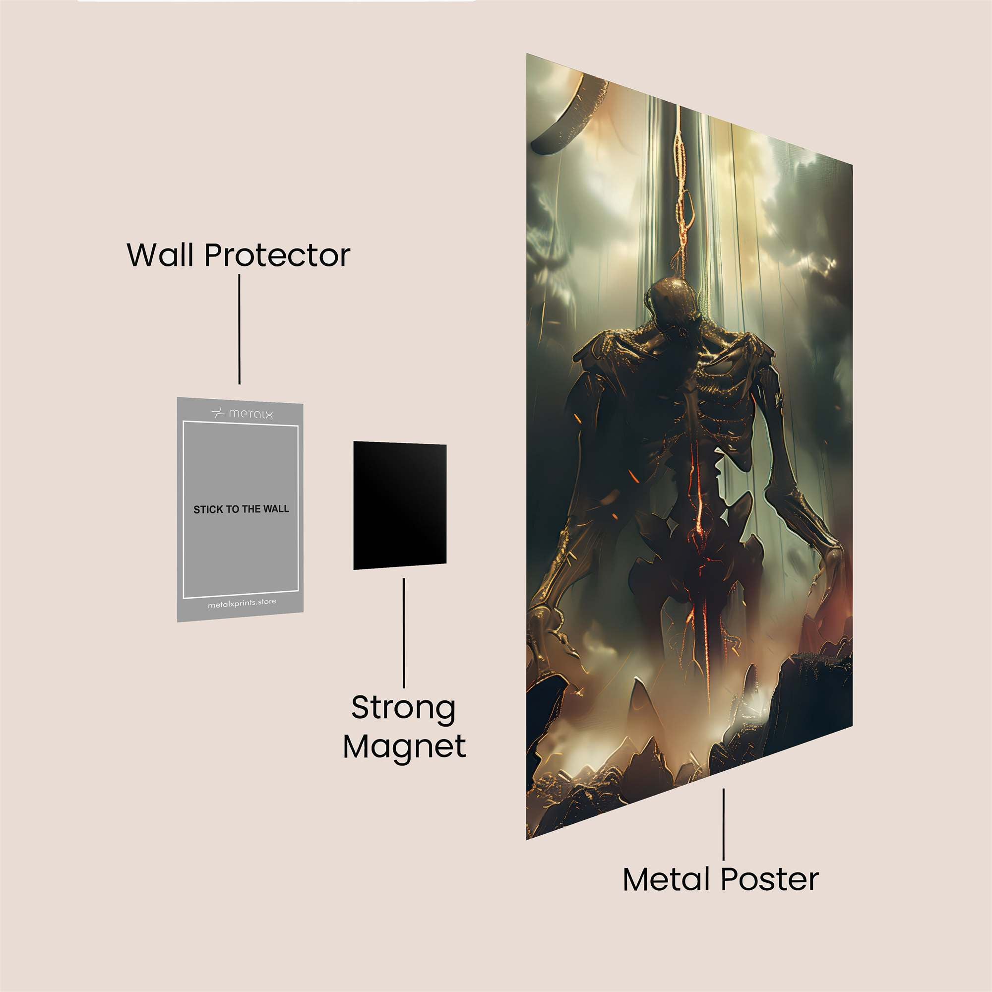 Skeleton Ascension Safe Wall Magnetic / M