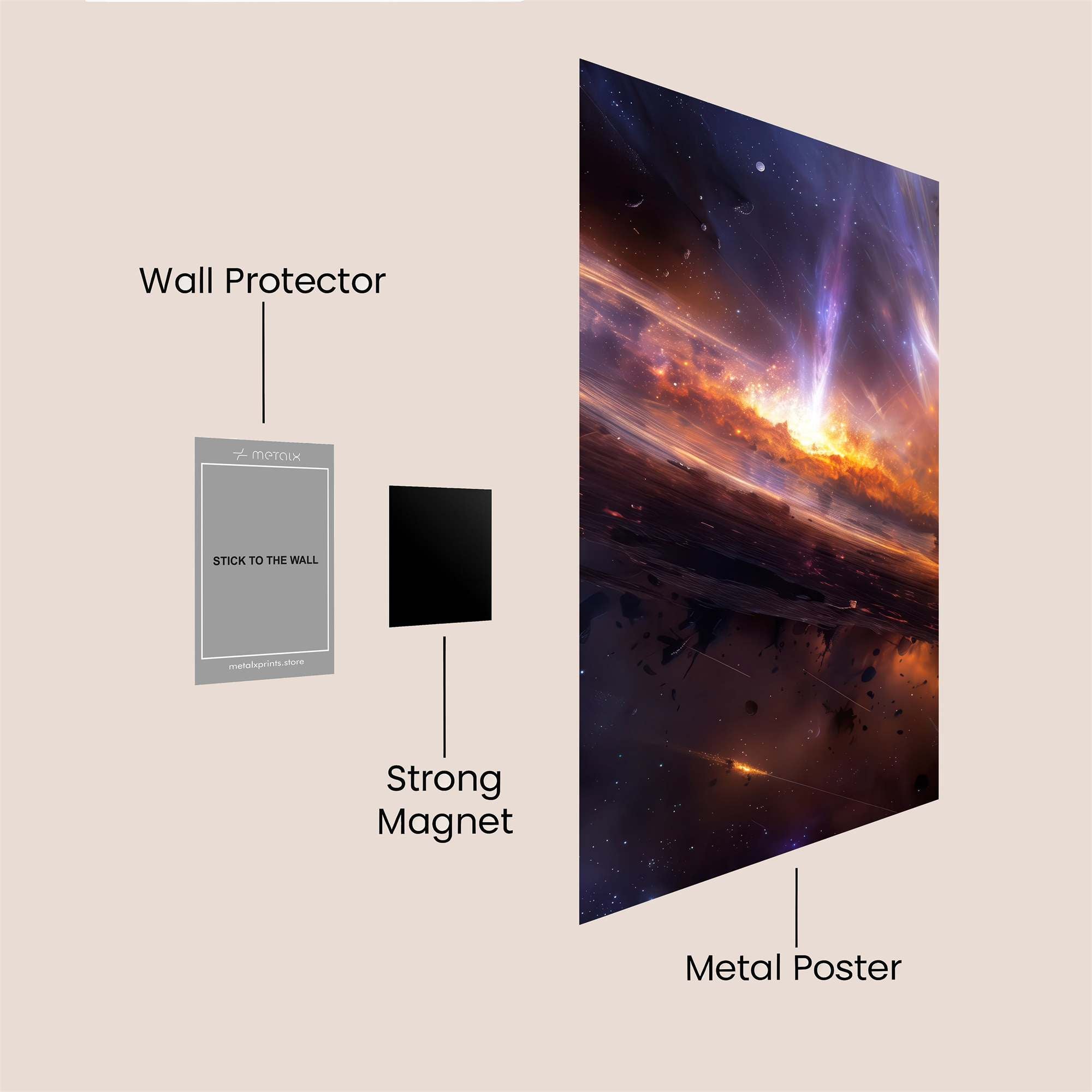 Galactic Blaze Safe Wall Magnetic / M