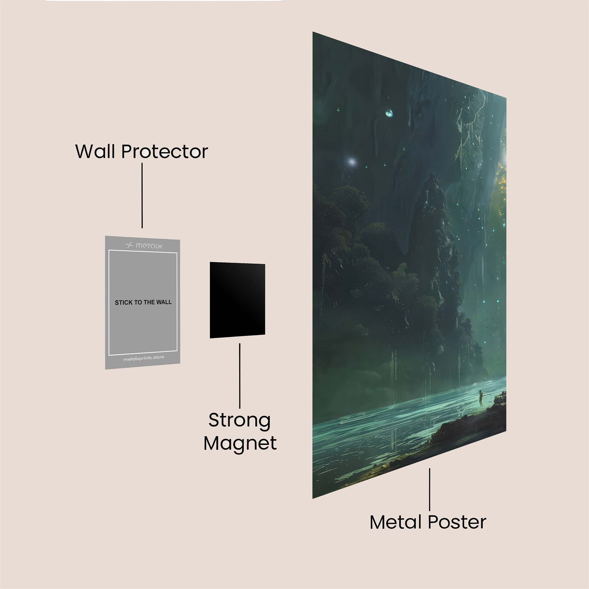 Cavernous Glow Safe Wall Magnetic / M